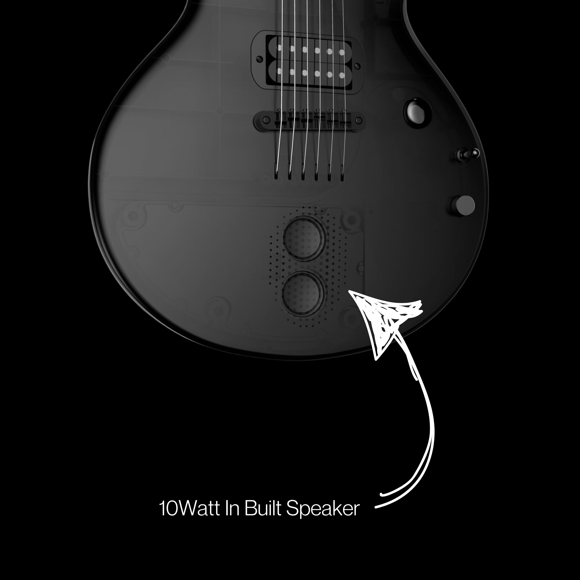 Enya Nova GO Sonic smart electric guitar Black exclusive thickened bag Type-C charging cable