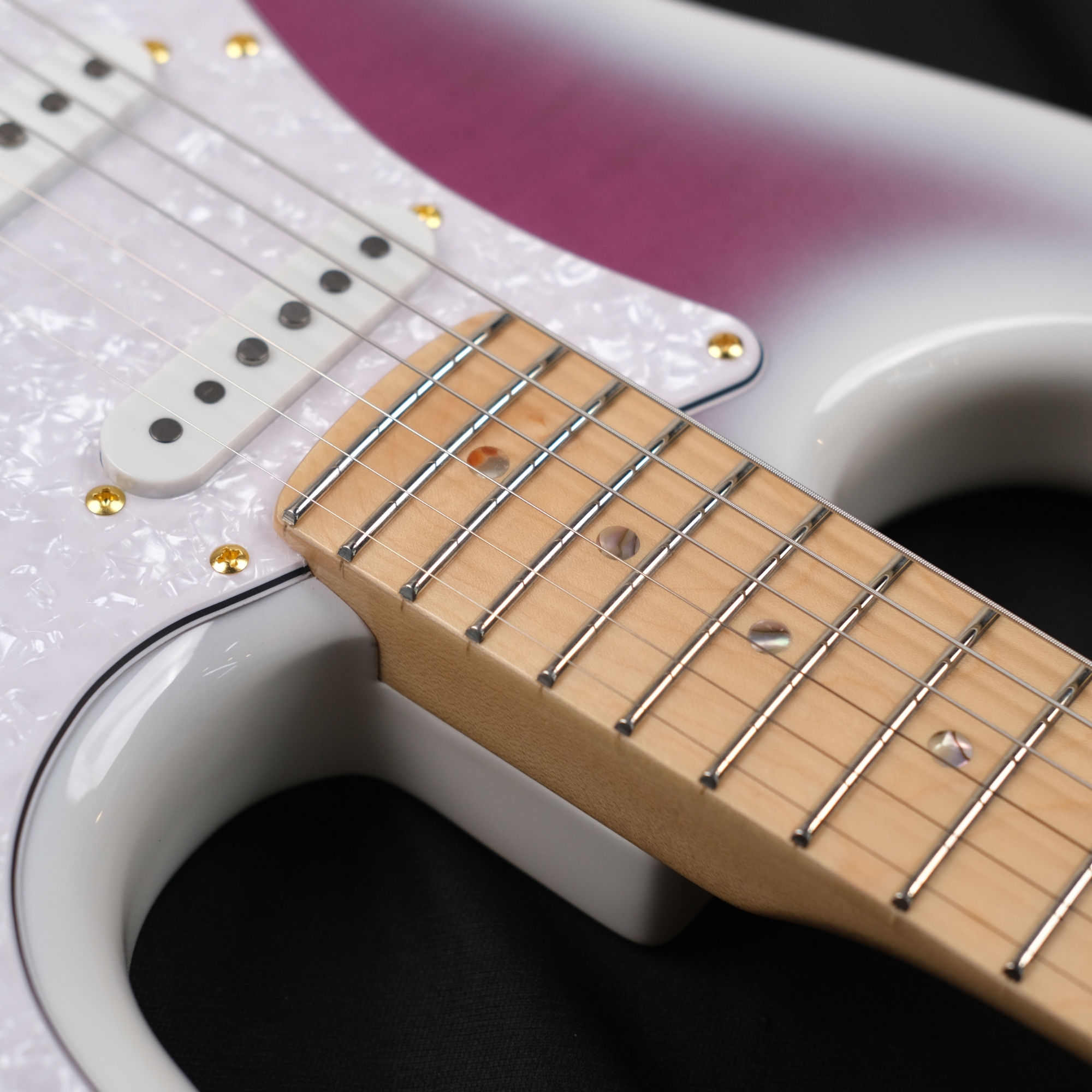 SQOE SEST900 alnico 5 HSS Flame maple top - purple haze