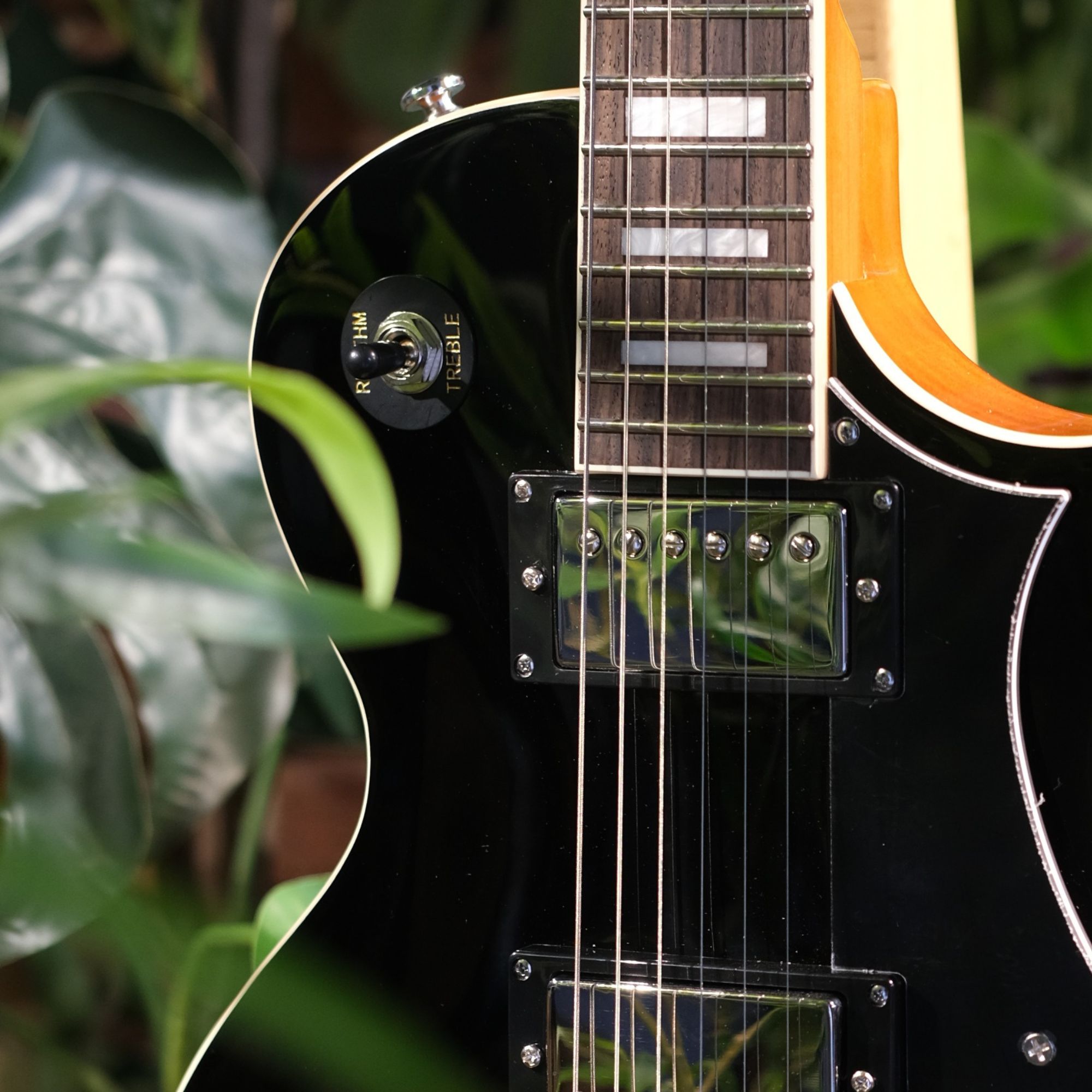SQOE SELP110 Electric guitar Jet Black  Les Paul Style