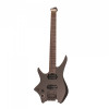 HEX N400L S BK BLACK LEFT HANDED - STAINLESS STEEL FRETS