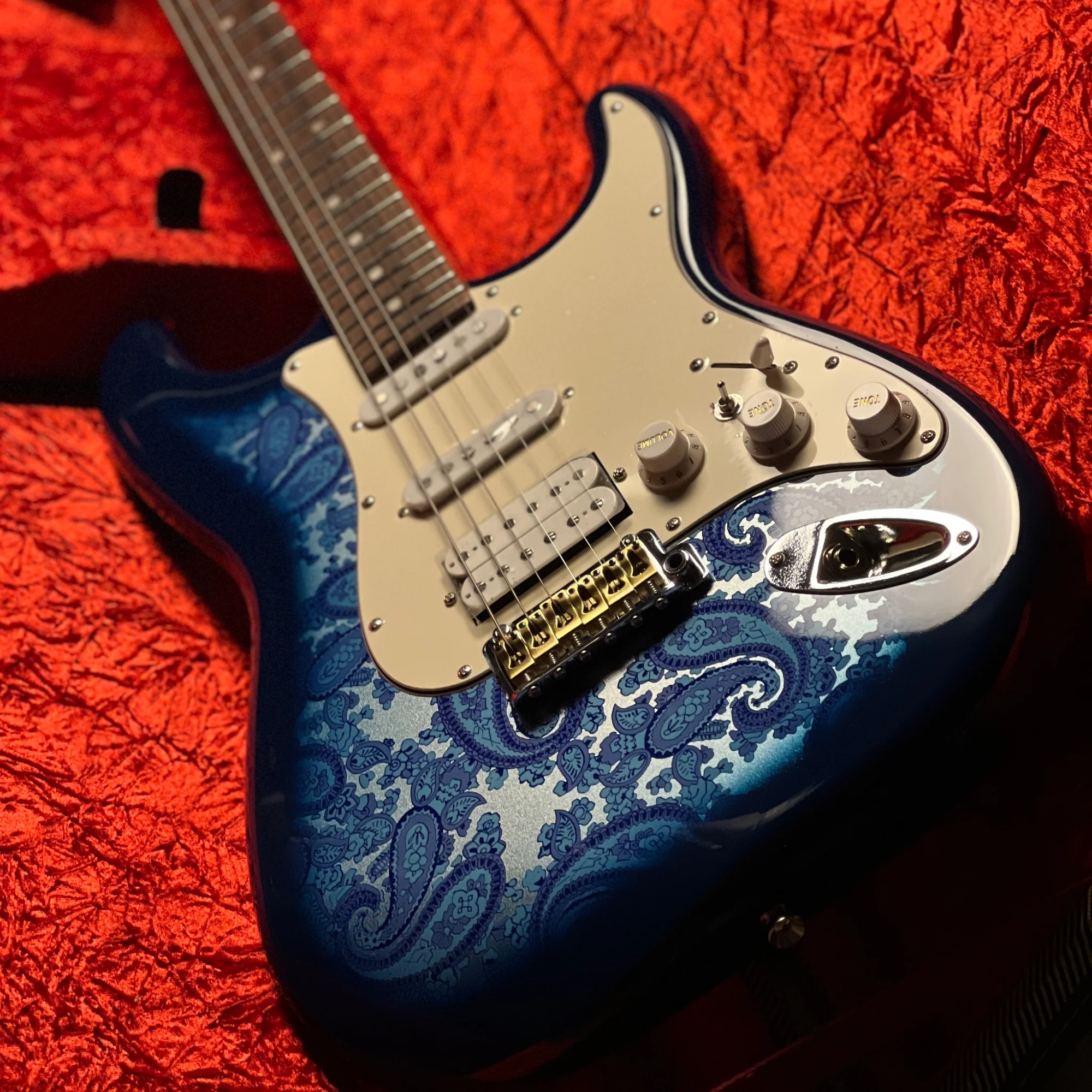 SQOE SEST1100 HSS - PAISLEY BLUE HARDCASE WITH KIT