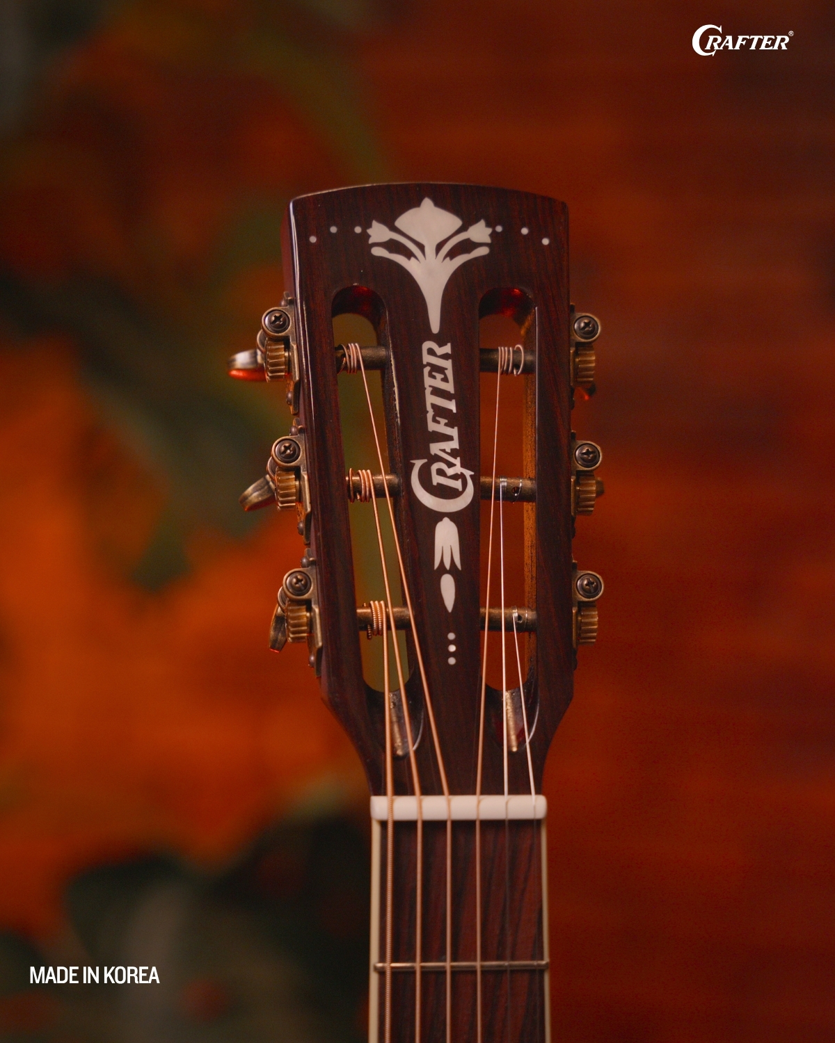 Crafter MIND W Prestige ROSE GCE VVS Acoustic Electric Guitar Vintage Rosewood Tone