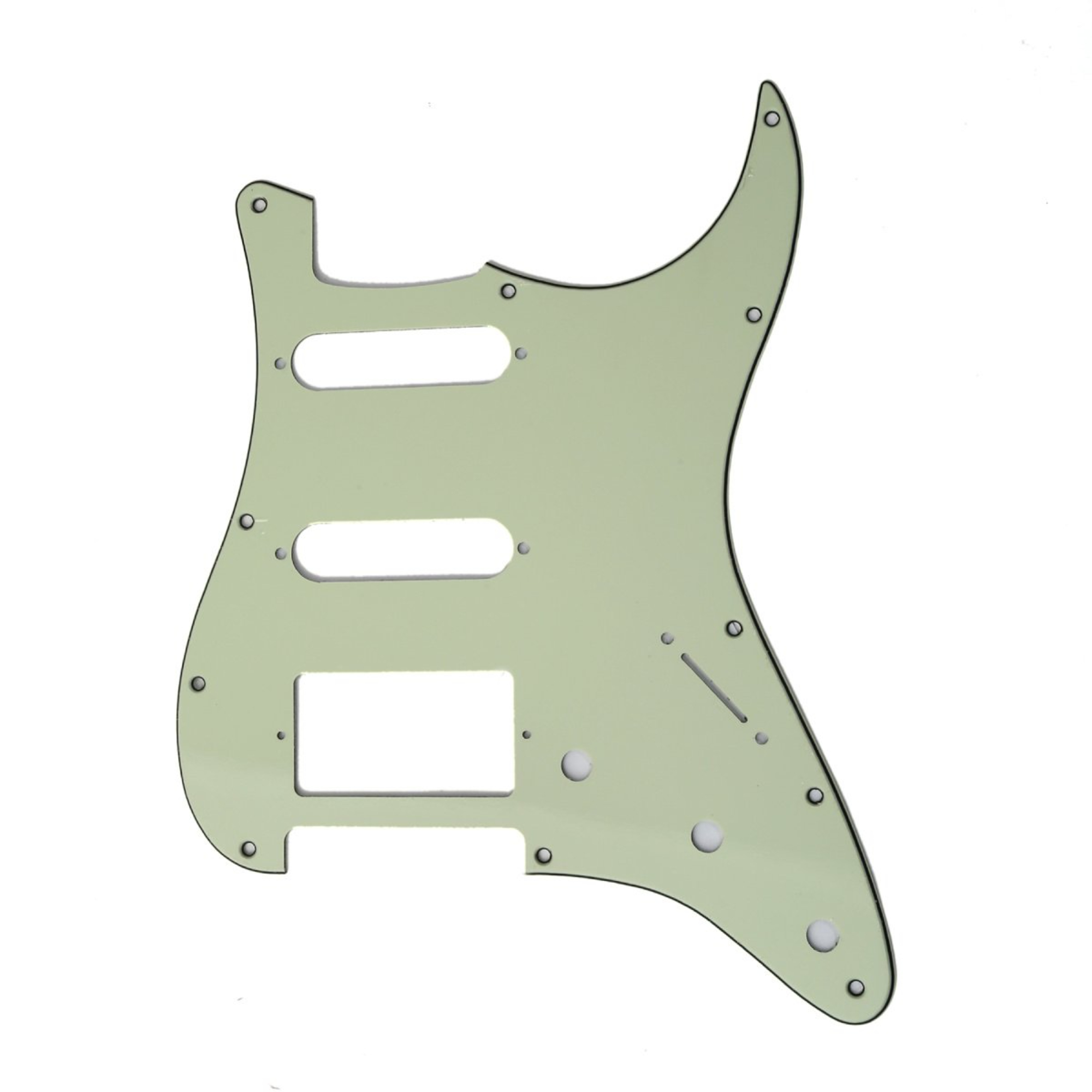 Strydom HSS 11 Hole Guitar Strat Pickguard Mint for Fender USAMexican Made Standard Stratocaster Modern Style 3Ply