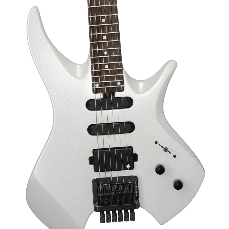 Donner HLX 500 Headless Electric Guitar White