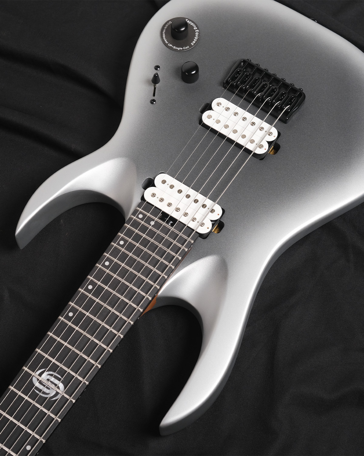 SQOE SEIB7S Silver mist SV HH Super Strat