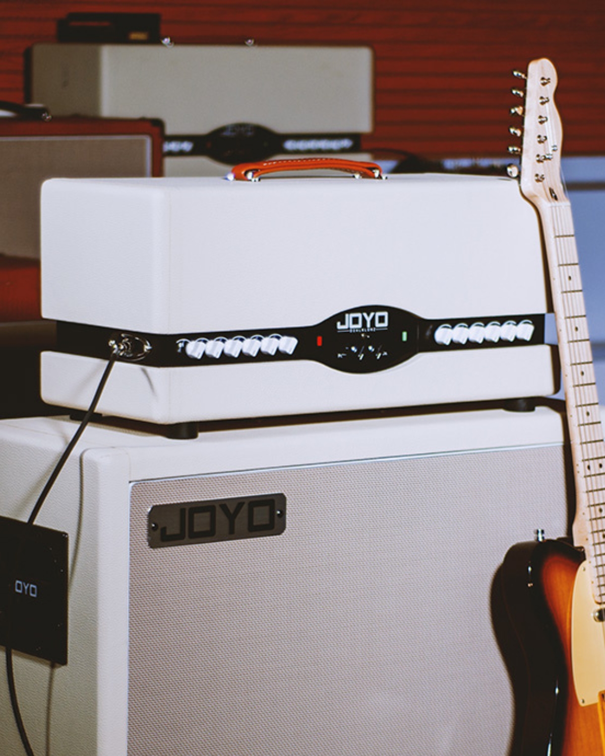 JOYO KLONZ Limited White Tube Amp Head VintageModern