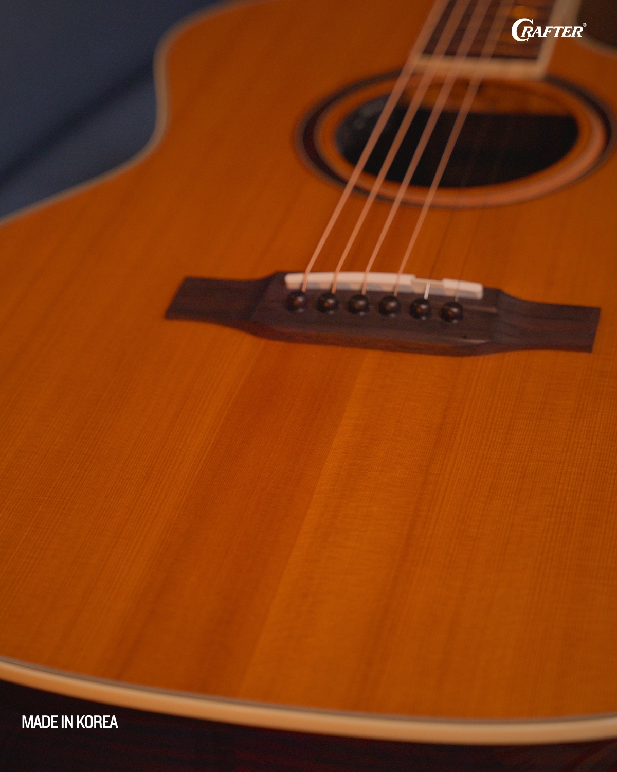 Crafter MIND W Prestige ROSE GCE VVS Acoustic Electric Guitar Vintage Rosewood Tone