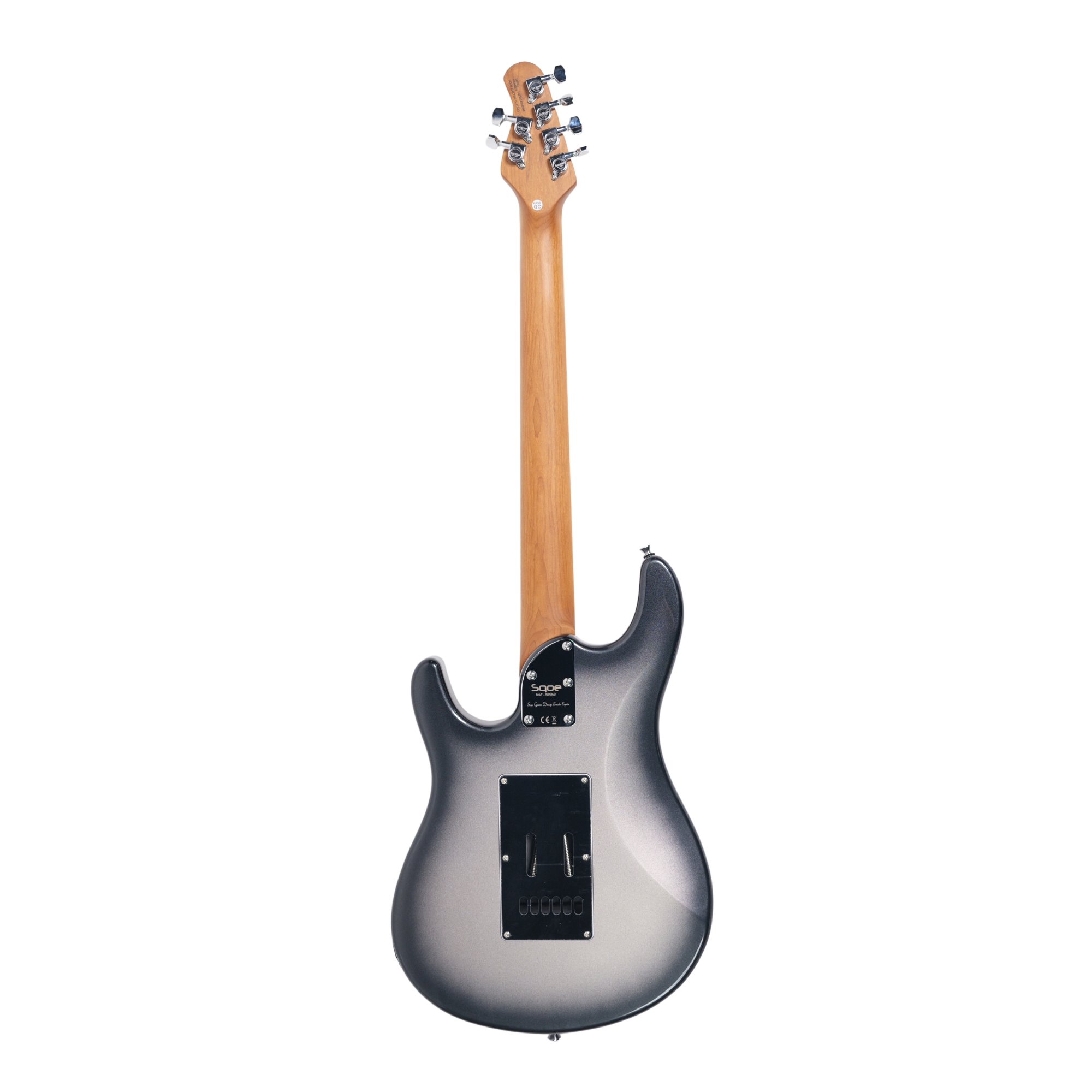 SQOE SEMS200 MWH Metallic White hybrid HSS Alnico 5 Electric Guitar