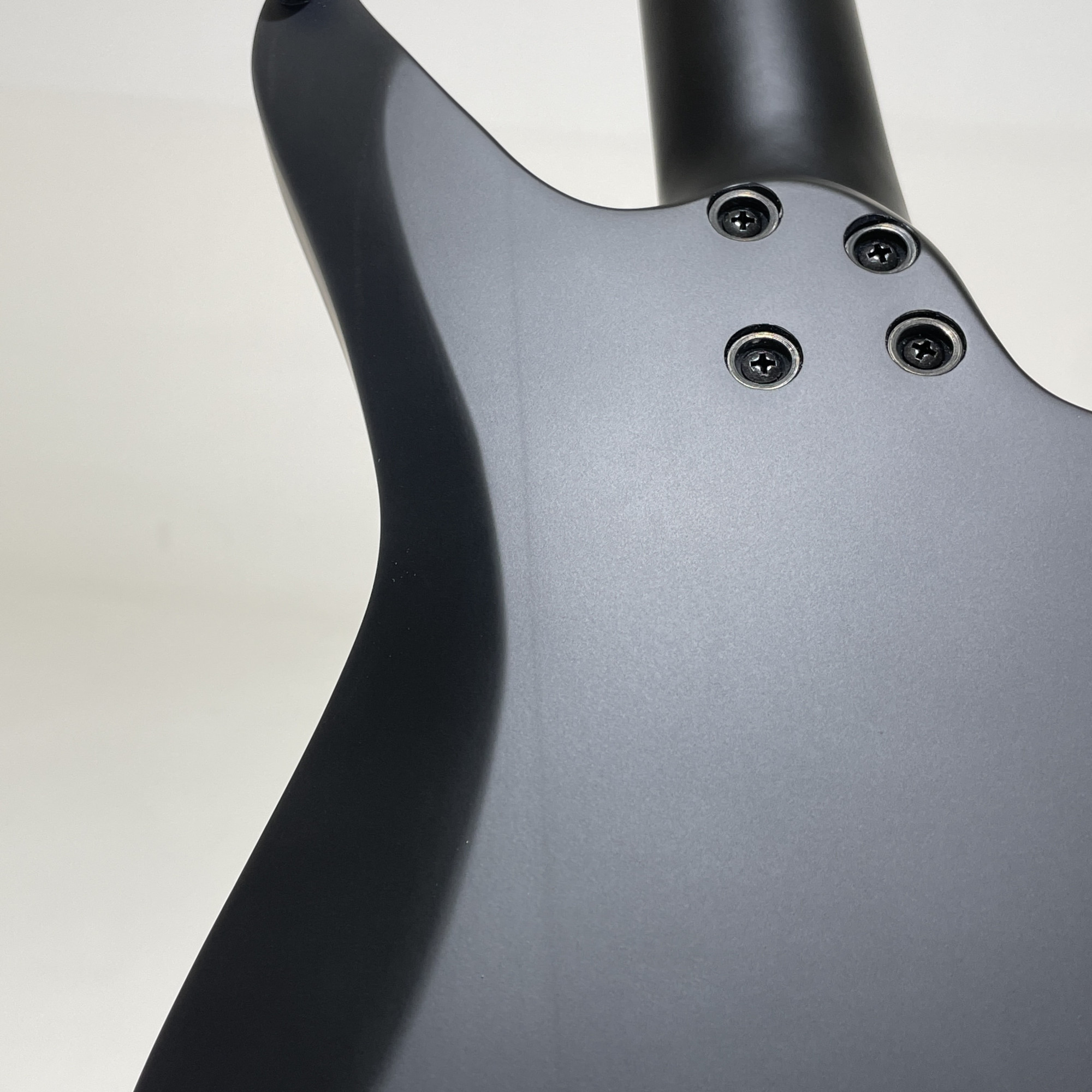 HEX N400L S BK BLACK LEFT HANDED - STAINLESS STEEL FRETS