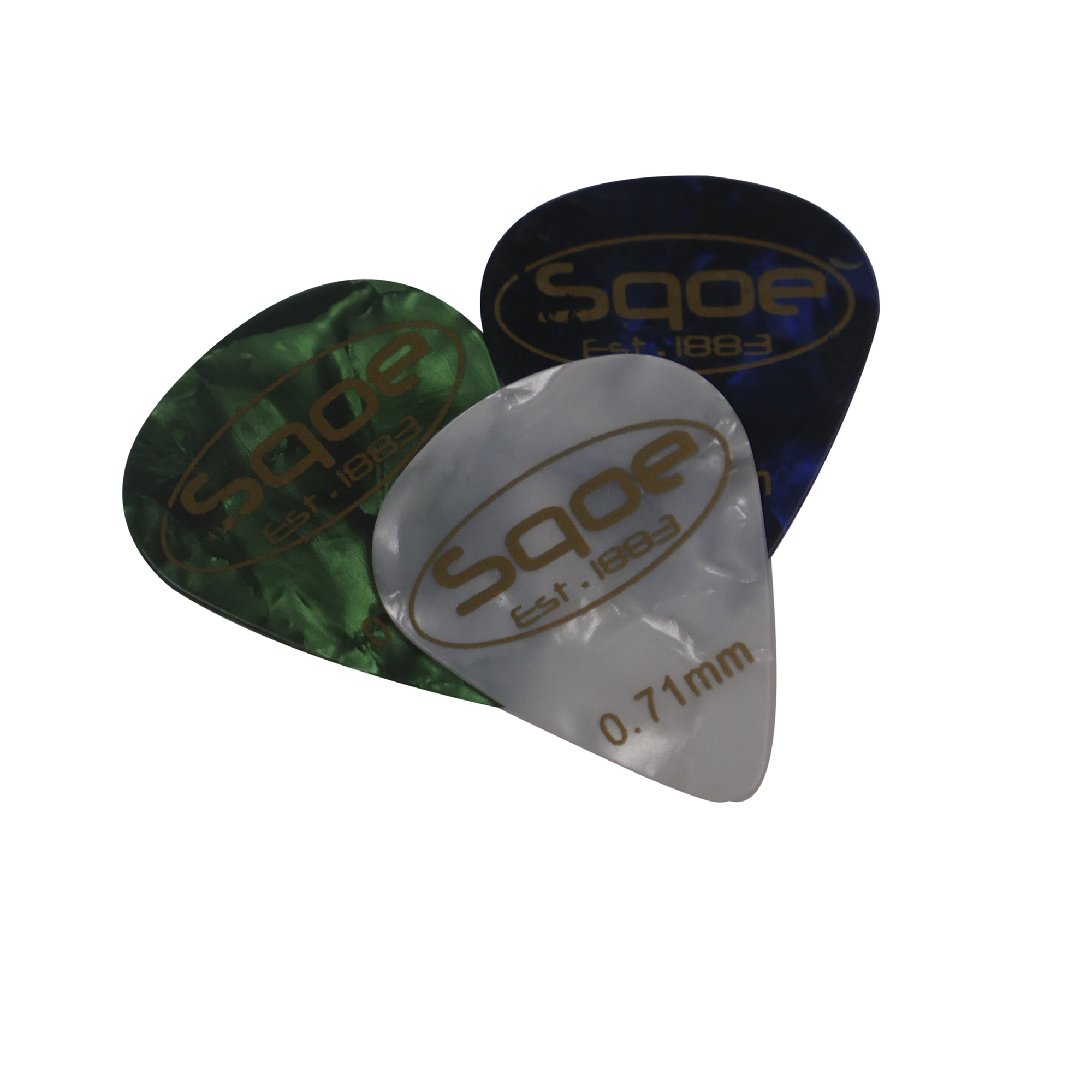 SQOE SEIB950 QUILTED MAPLE SUPER STRATOCASTER GUITAR ELECTRIC BLUE