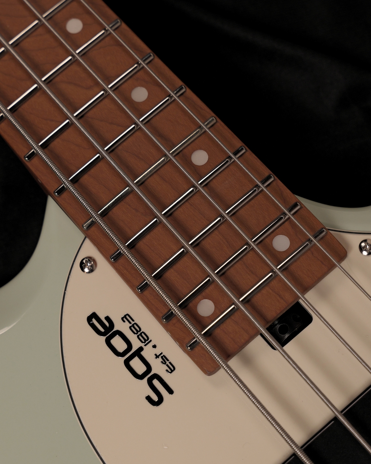 SQOE SBWT700 Surf Green 4-String Headless Electric Bass Roasted Maple India