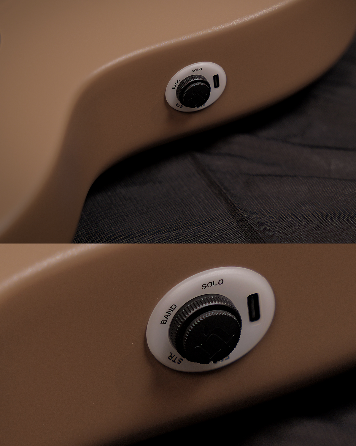 Natasha Asteroid NSX Carbon Fibre Acoustic Guitar with Smart Pickup Latte