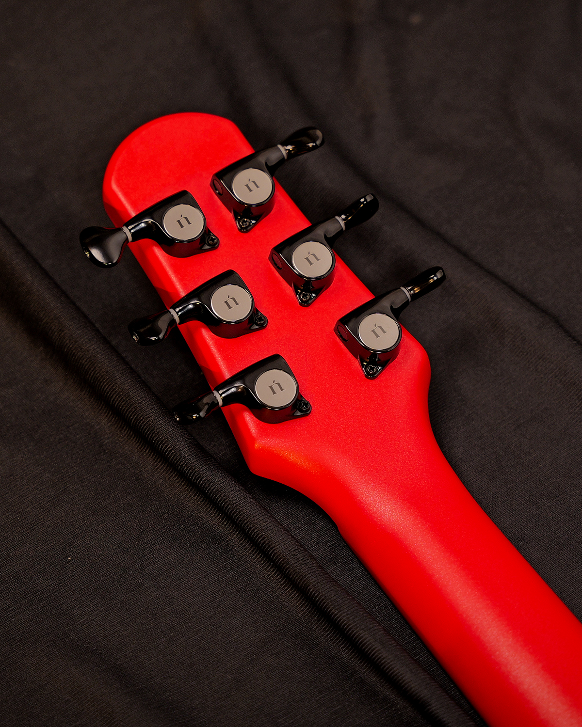 Natasha Asteroid NSX Carbon Fibre Acoustic Guitar with Smart Pickup Imperial red