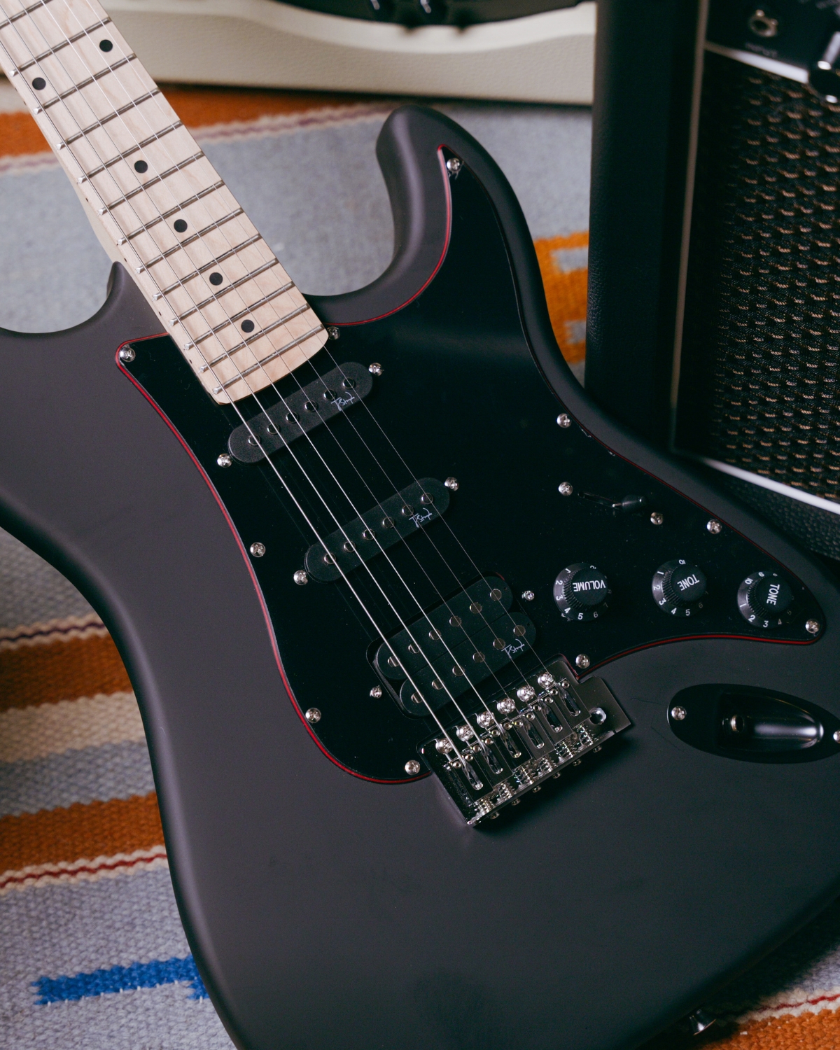 Strydom ST20M Black Ember Electric Guitar HSS