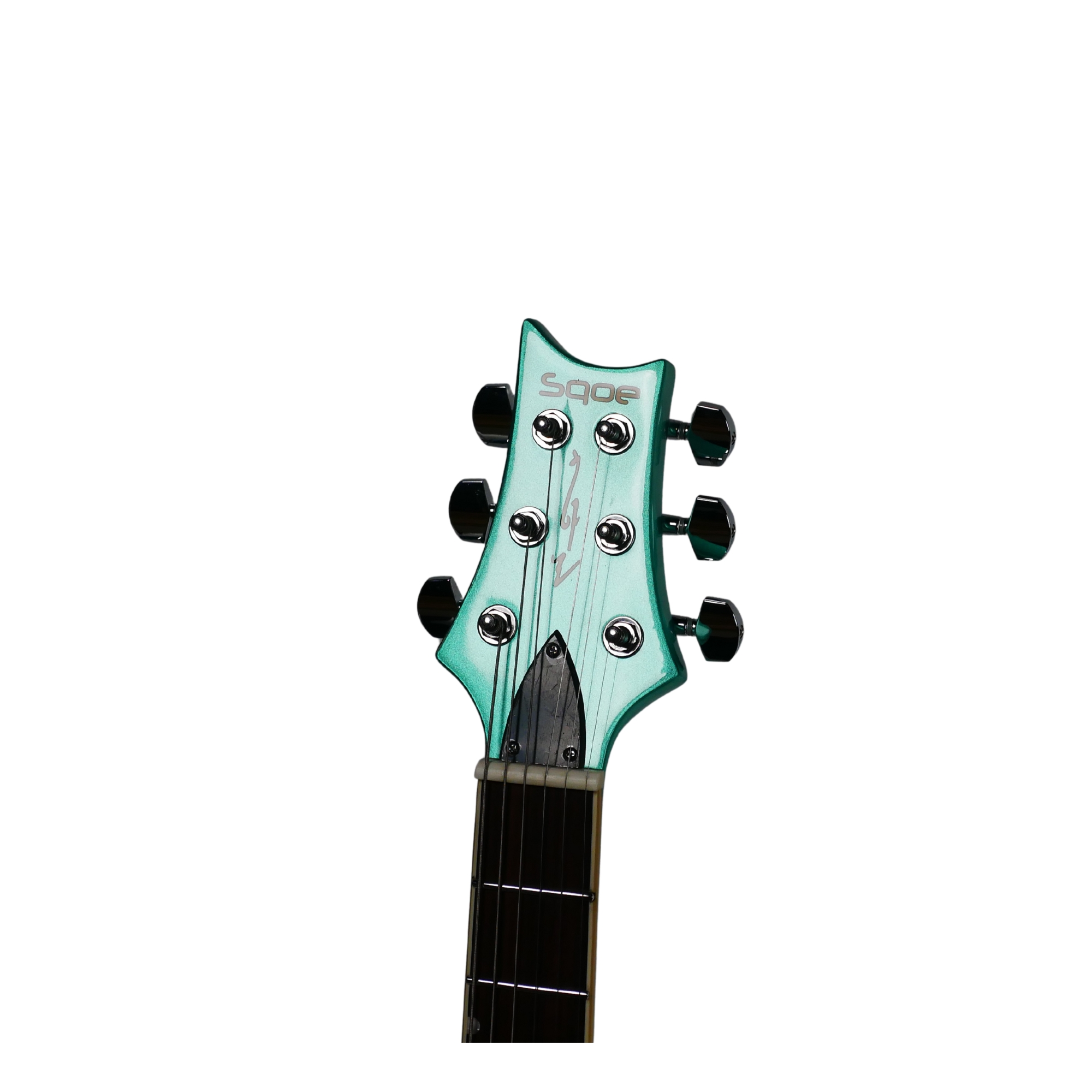 SQOE SE200 SHIMMER MINT GREEN Electric Guitar Wilkinson Tremolo Mirror Gloss Finish