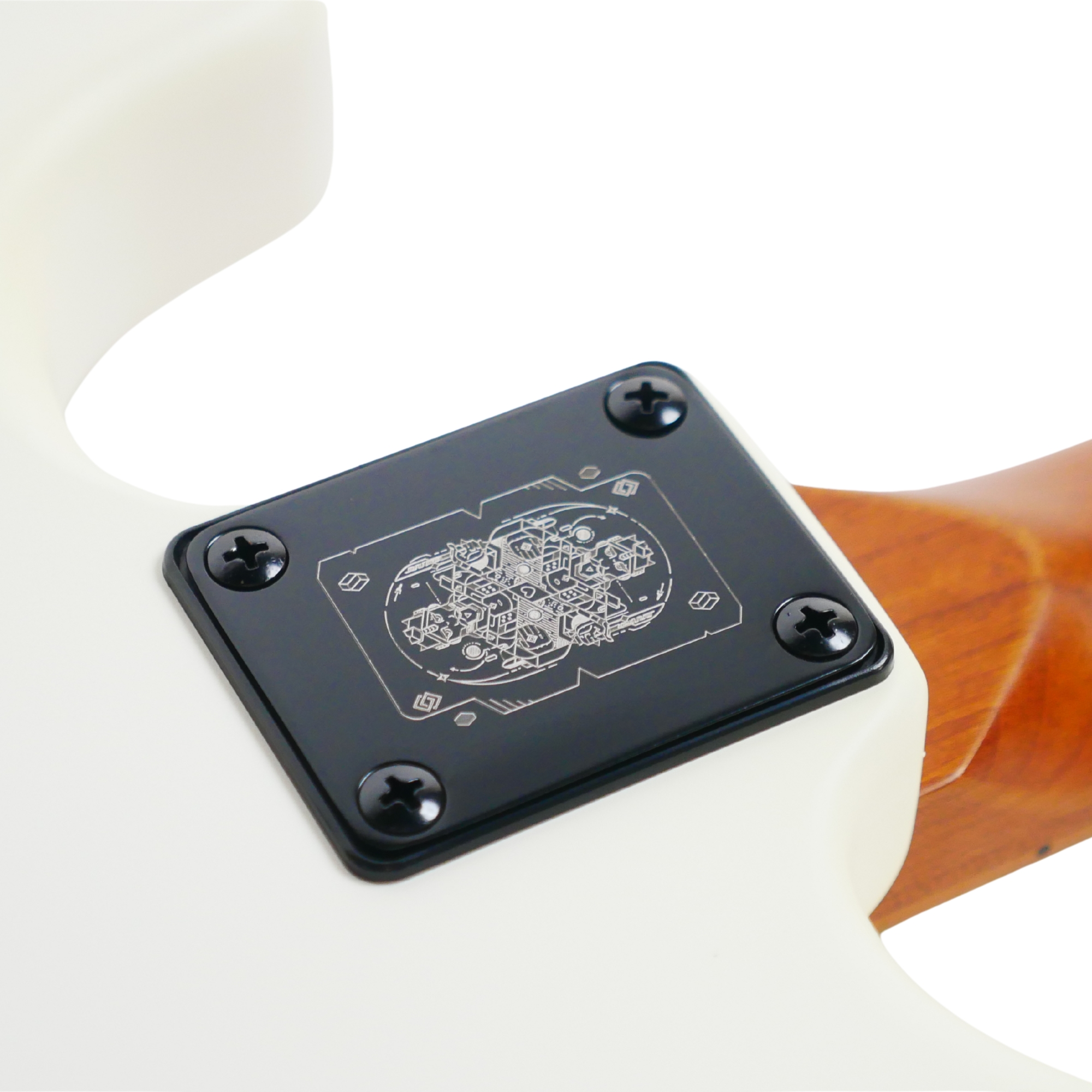 Strydom Magna ST30M White - Stratway Satin finish - Roasted Maple