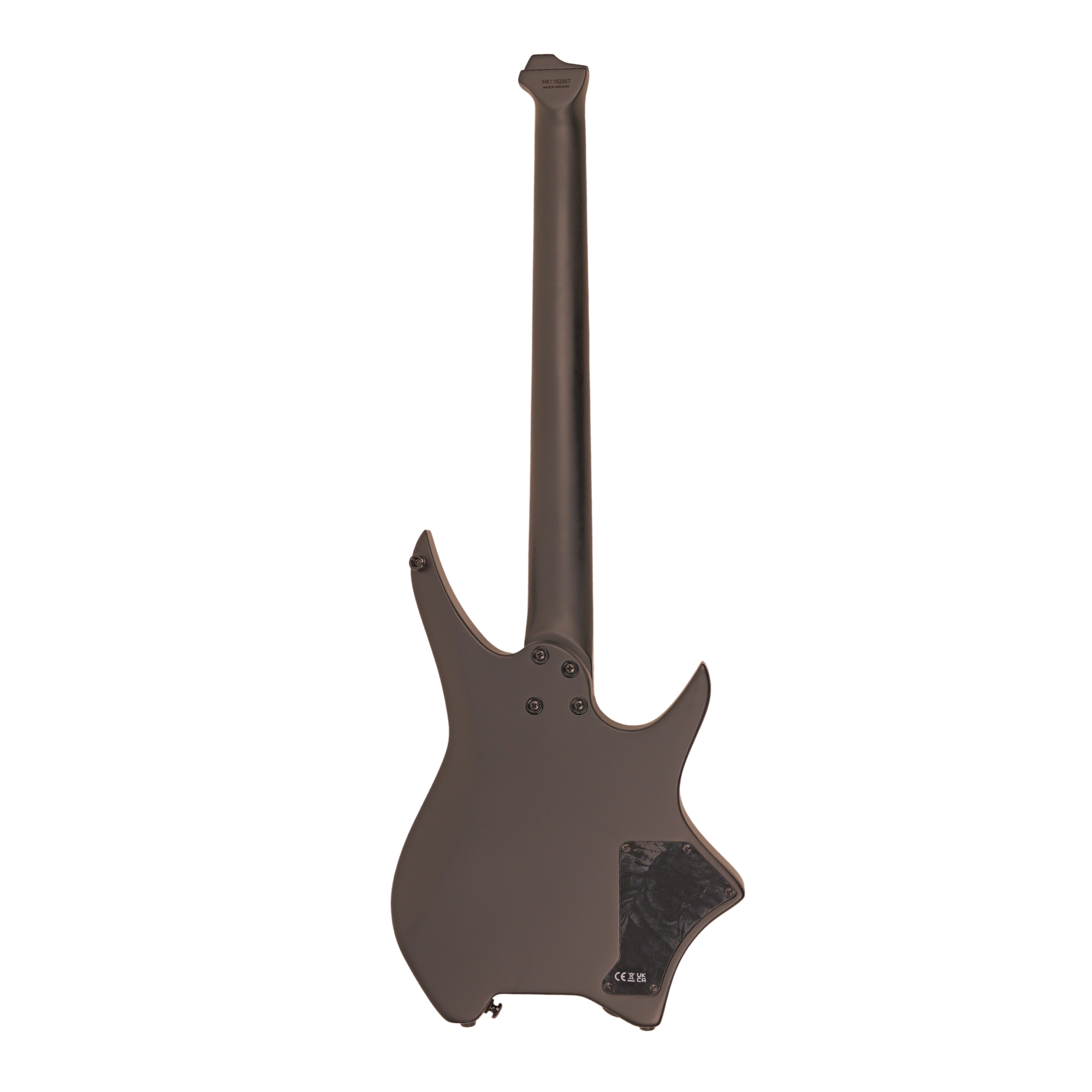 HEX N400L S BK BLACK LEFT HANDED - STAINLESS STEEL FRETS