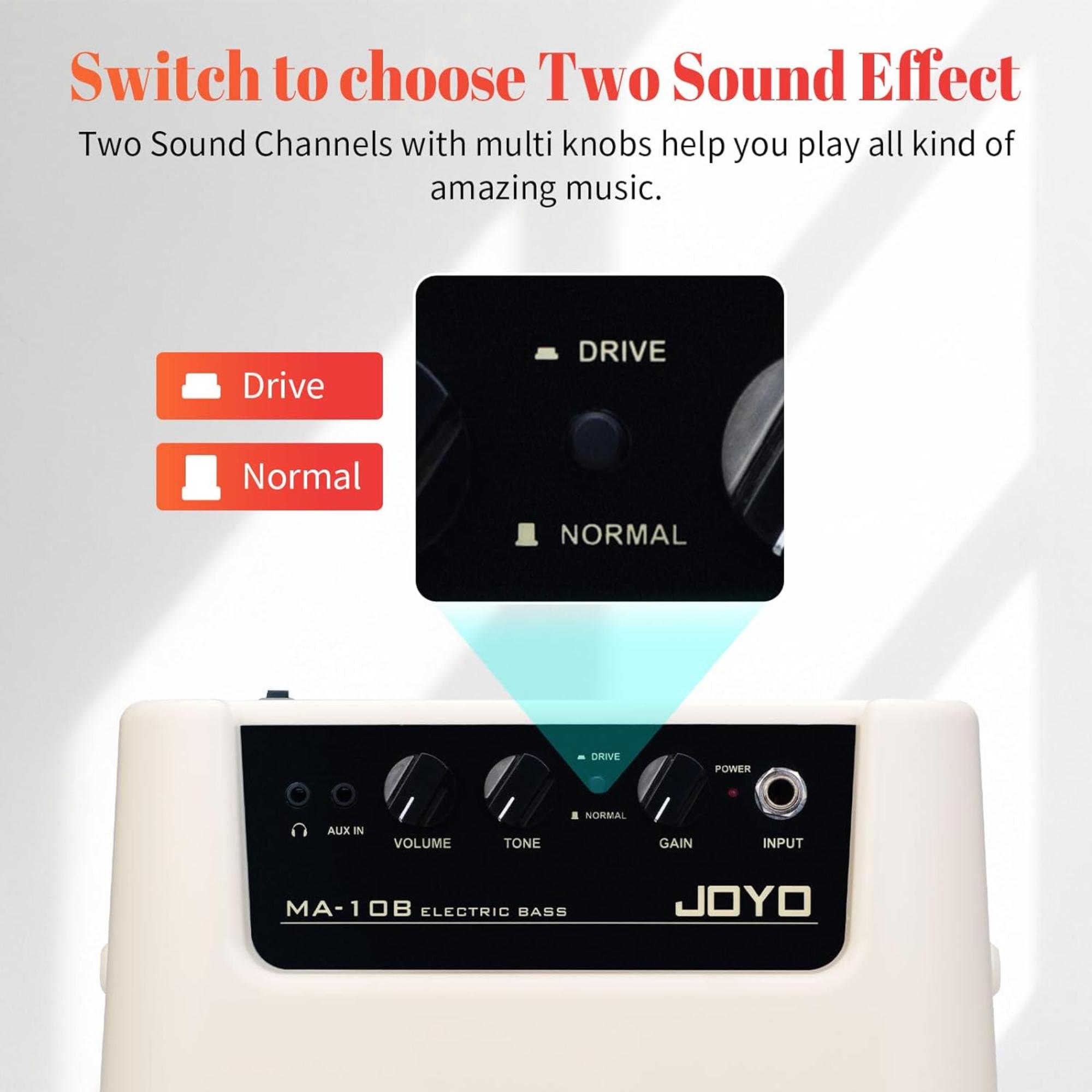 Joyo JBA10 10W Bass guitar Amplifier 8 Speaker with Bluetooth