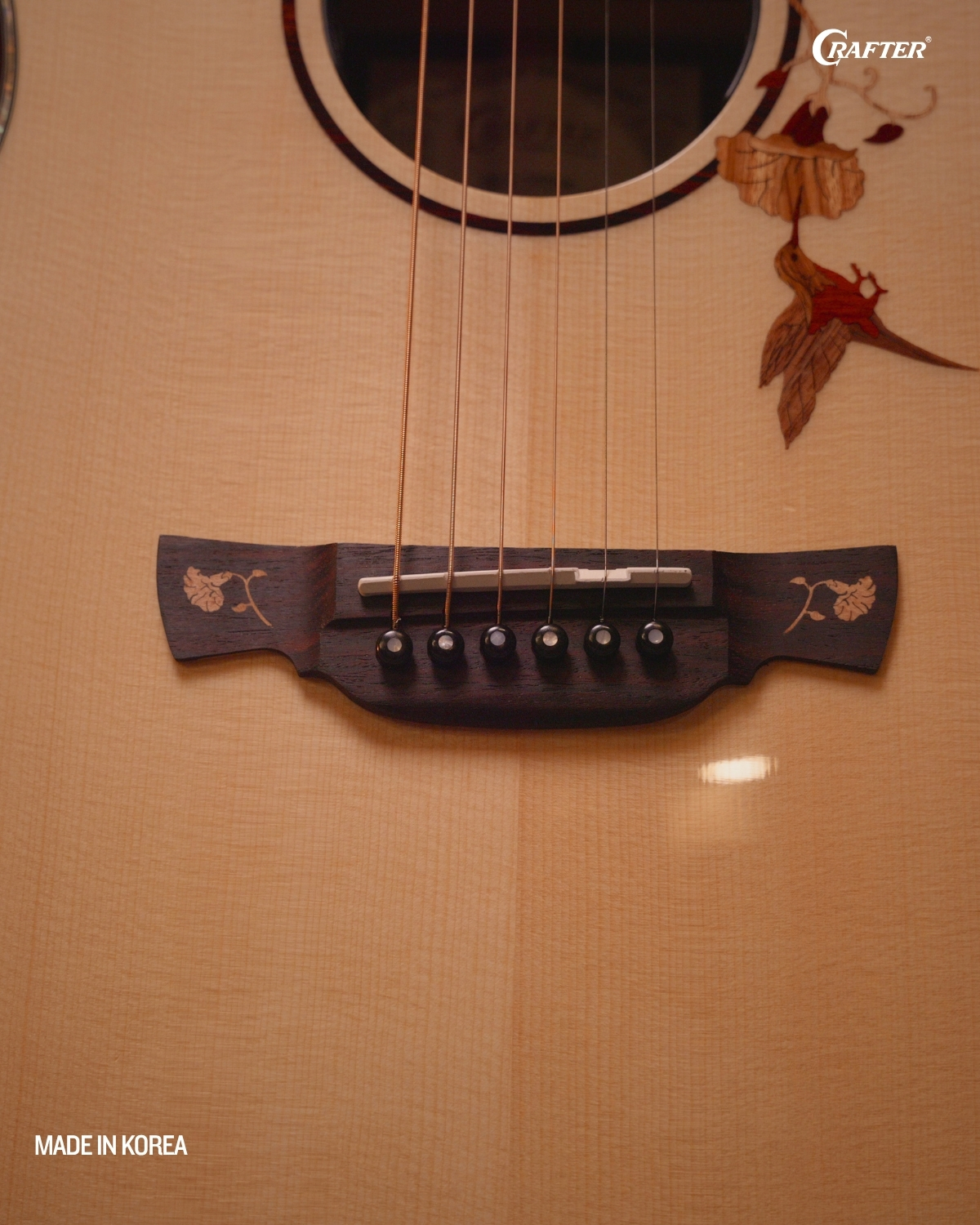 Crafter TB G1000CE Twin Birds Acoustic Electric Guitar