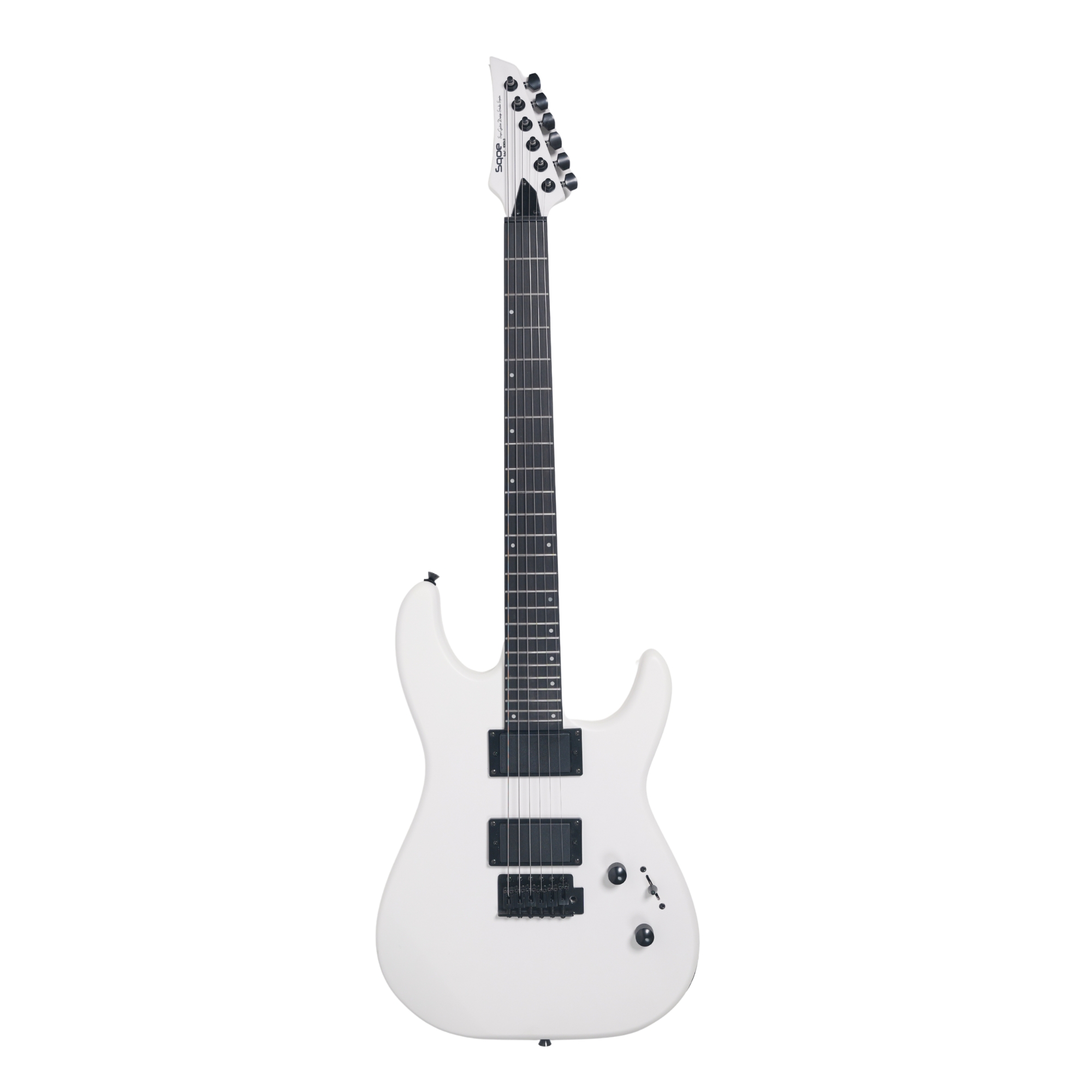 SQOE SEIB300 Electric Guitar White knight 24 Frets Dual Humbucker Metal Guitar
