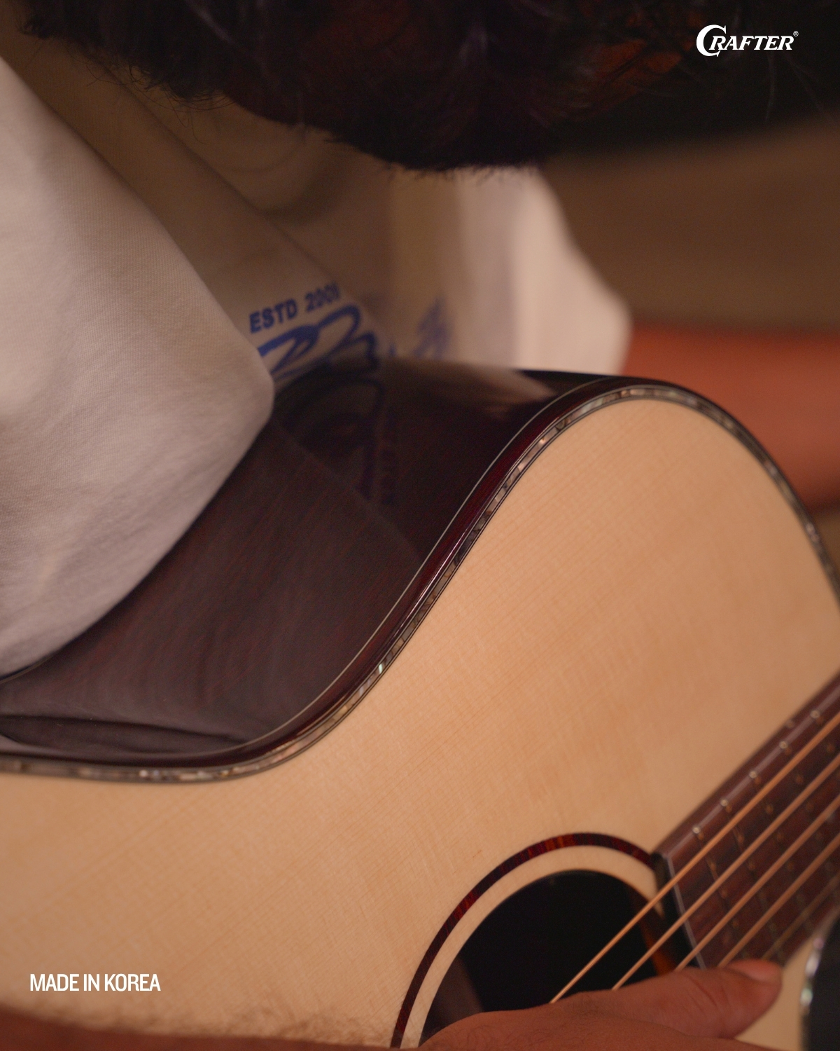 Crafter TB G1000CE Twin Birds Acoustic Electric Guitar