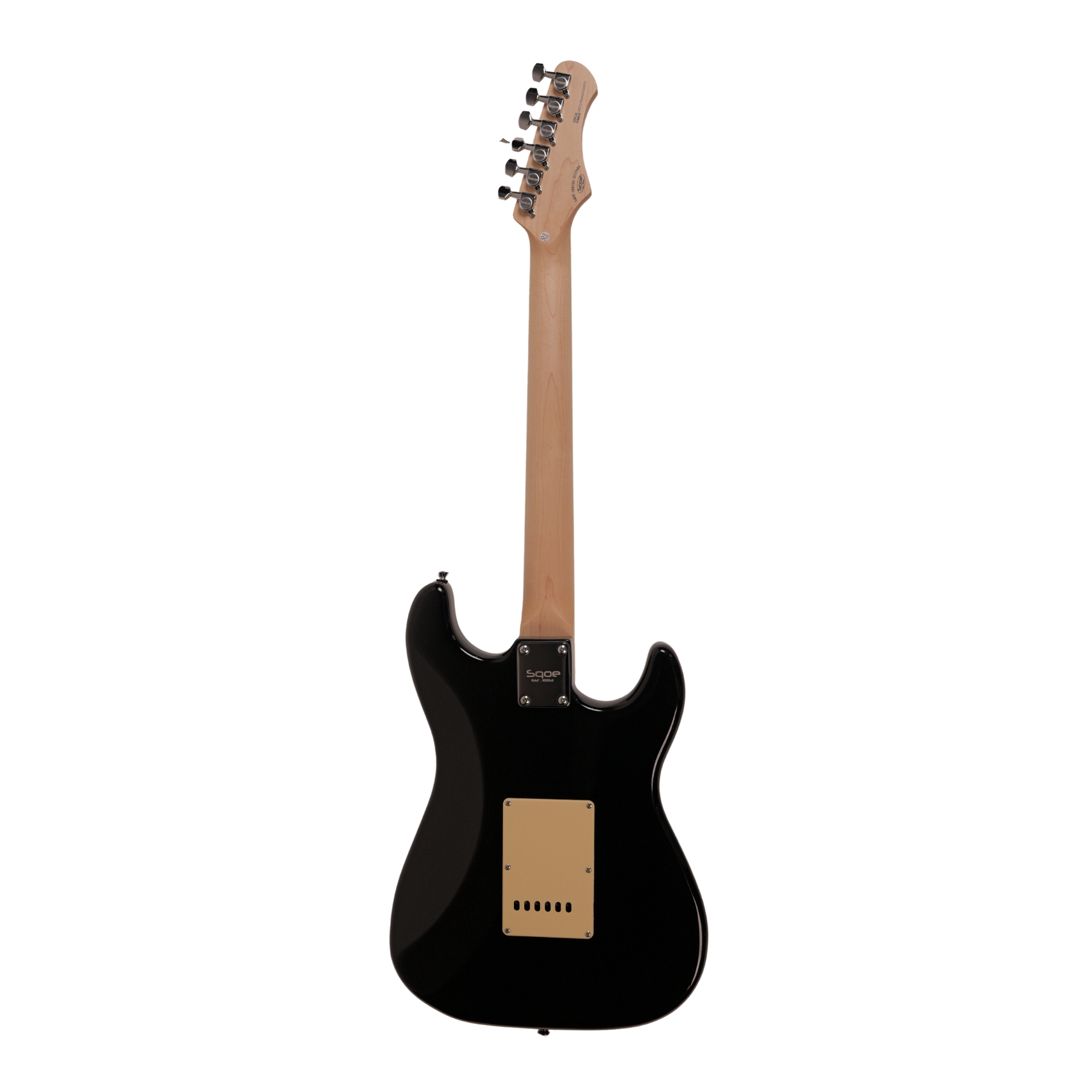 SQOE SEST250 Left handed black Electric Guitar HSS
