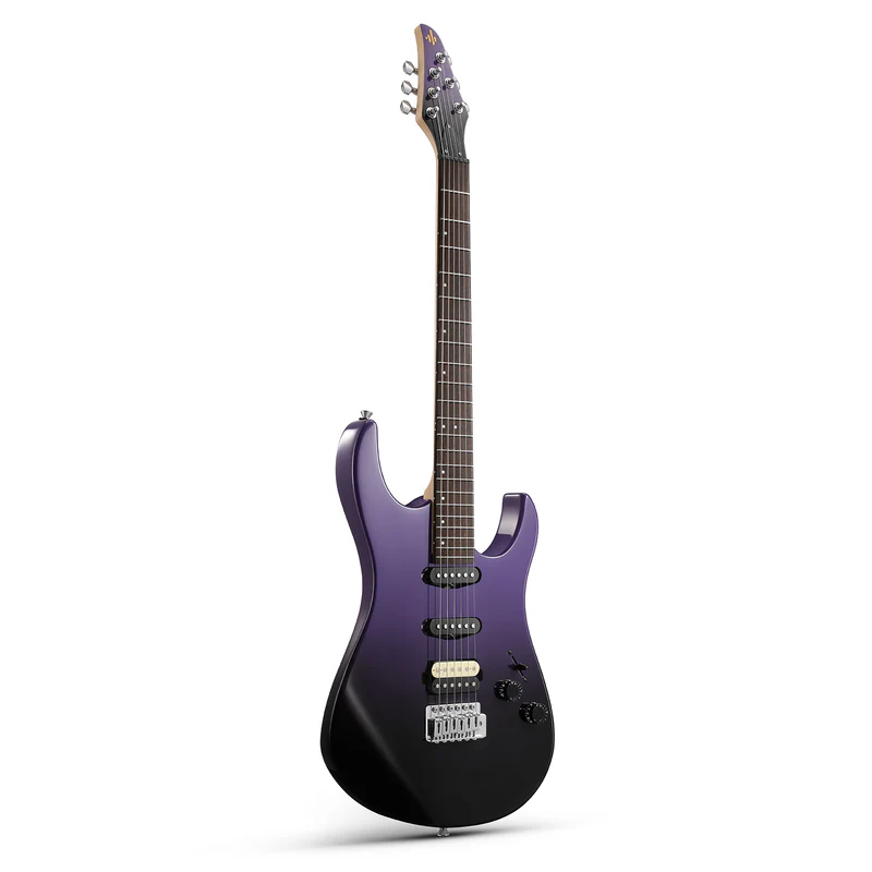 Donner DMT-66 39 Inch Full Size Electric Guitar for Beginner Starter Electric Guitar Kit with Bag midnight purple gradient