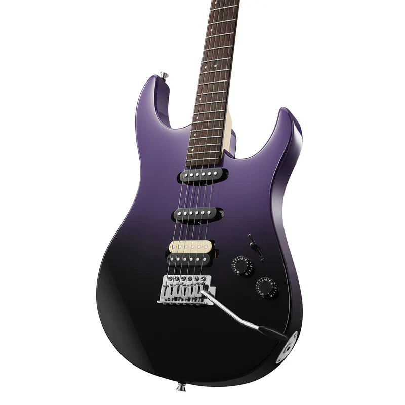 Donner DMT-66 39 Inch Full Size Electric Guitar for Beginner Starter Electric Guitar Kit with Bag midnight purple gradient