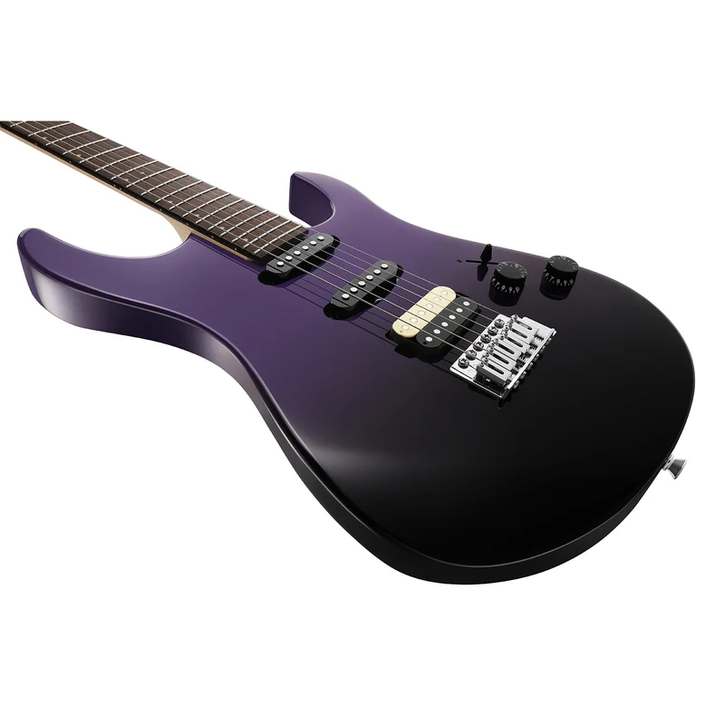 Donner DMT-66 39 Inch Full Size Electric Guitar for Beginner Starter Electric Guitar Kit with Bag midnight purple gradient