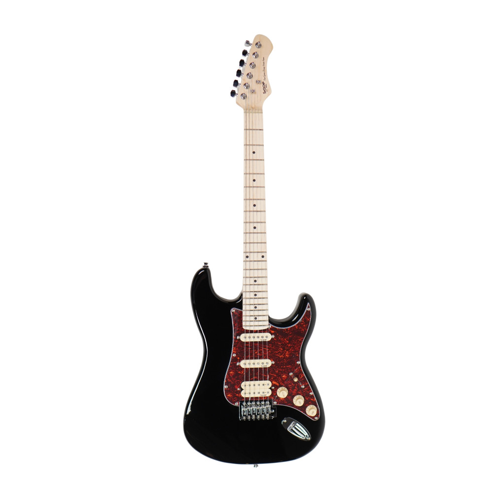 Image of SQOE SEST230 Black Hss Electric guitar