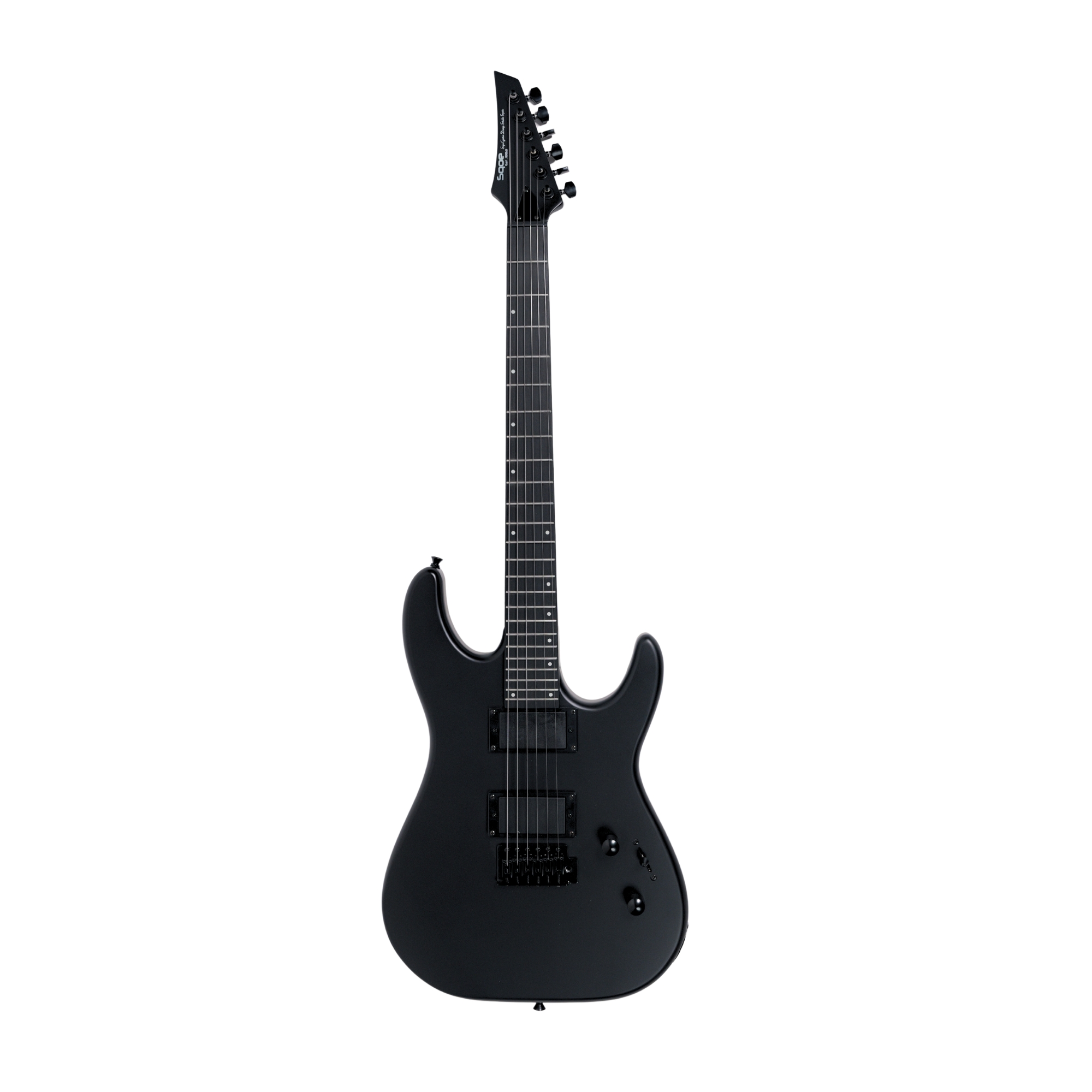 SQOE SEIB300 Electric Guitar Black warrior  24 Frets Dual Humbucker Metal Guitar