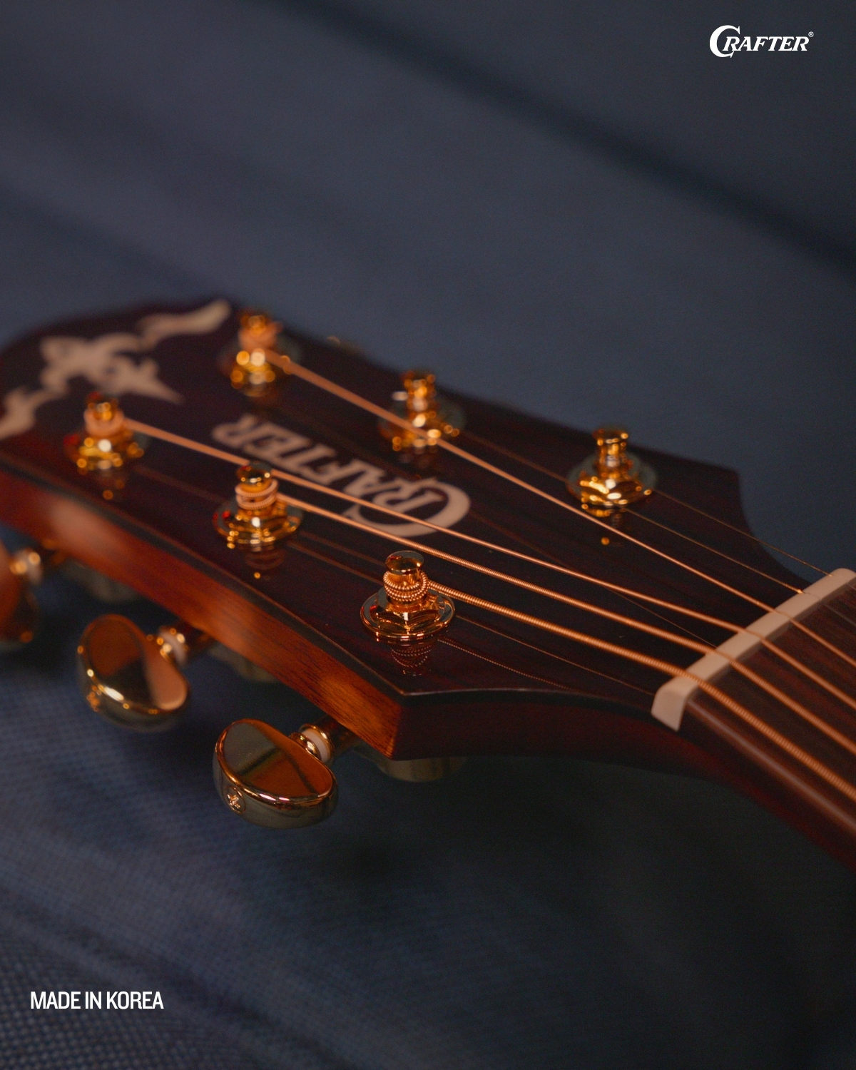Crafter TB G1000CE Twin Birds Acoustic Electric Guitar