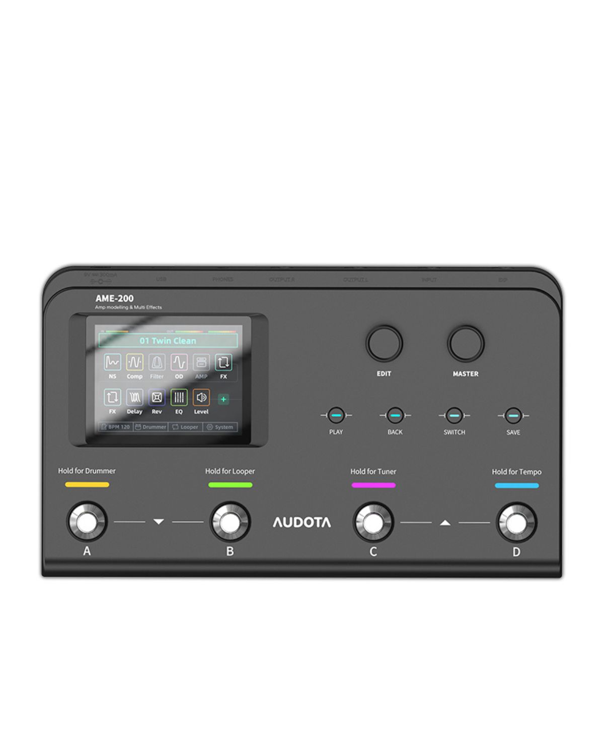 AUDOTA AME-200 Multi Effects Processor with IR Support USB Recording