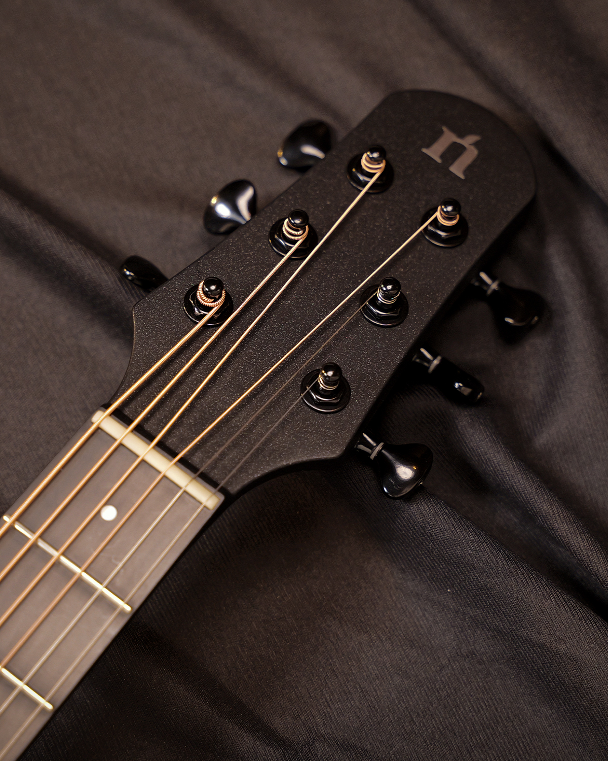 Natasha Asteroid NSX Carbon Fibre Acoustic Guitar with Smart Pickup Cosmic black