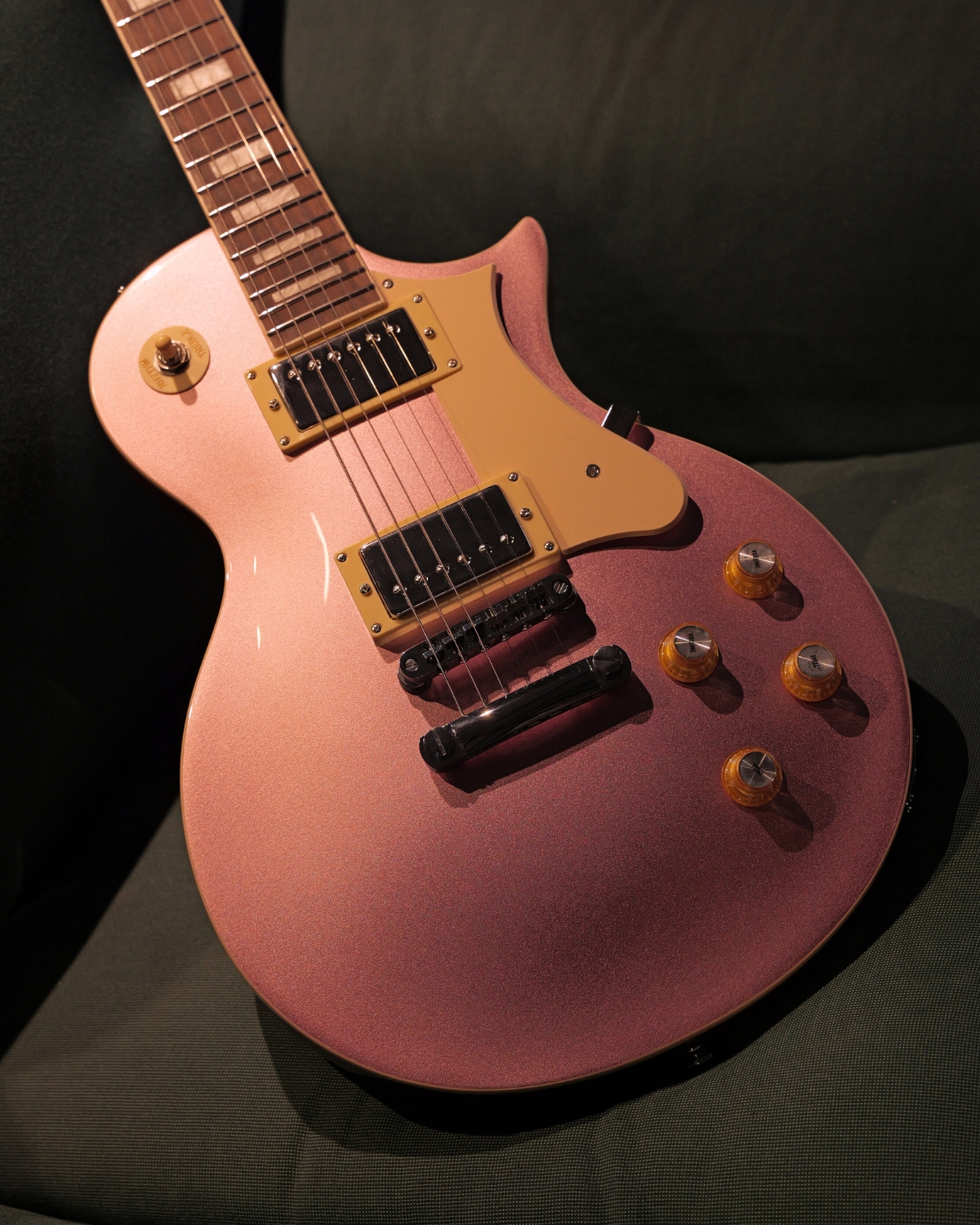 SQOE SELP110 Electric guitar Metallic pink Les Paul Style
