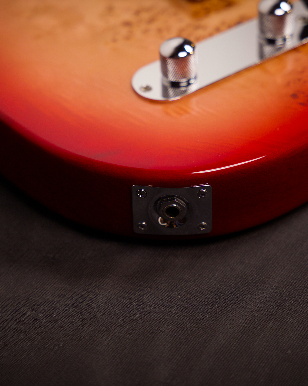 SQOE SETL550 Cherry Red Tele-Style Guitar