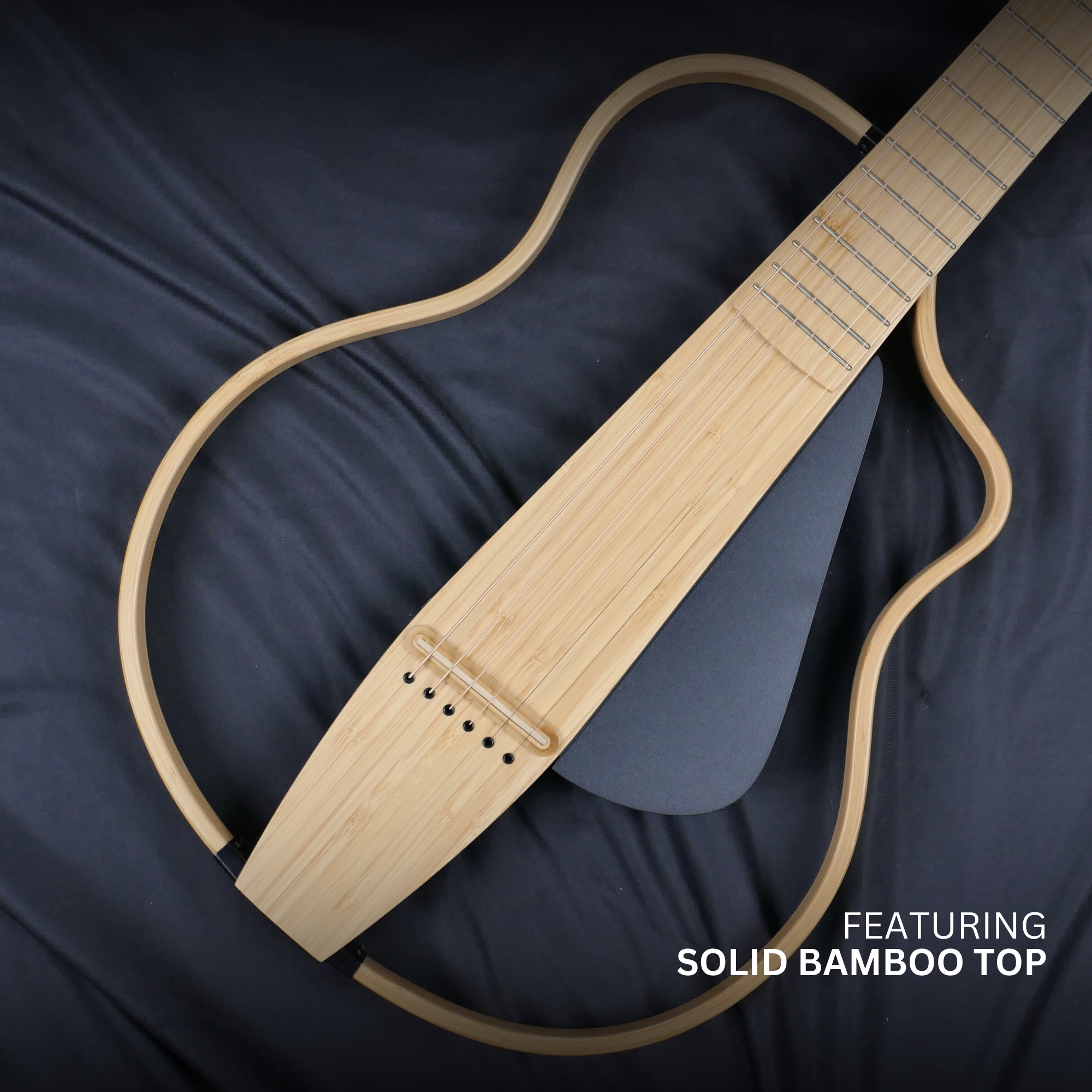 Natasha NBSG Steel String Silent Smart Guitar Bamboo