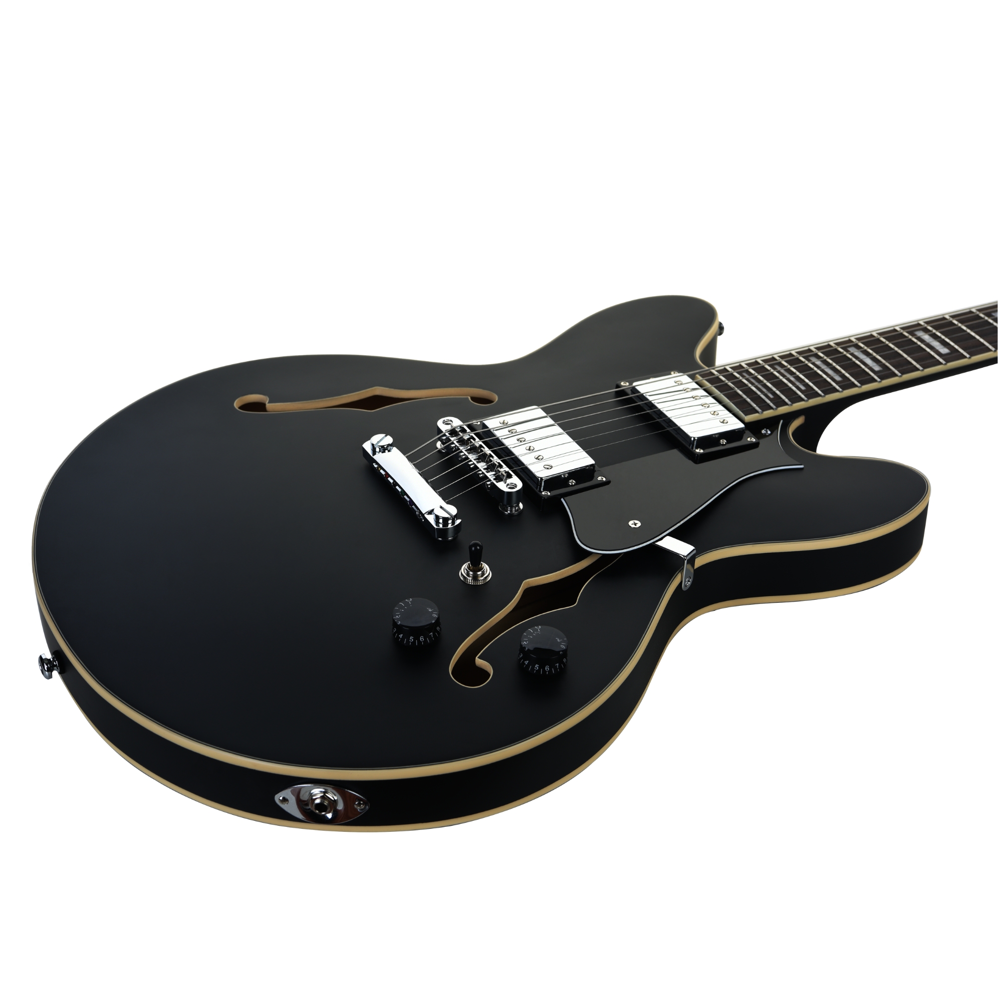 HEX Q300S BK - SEMI HOLLOW Q SERIES - SATIN BLACK