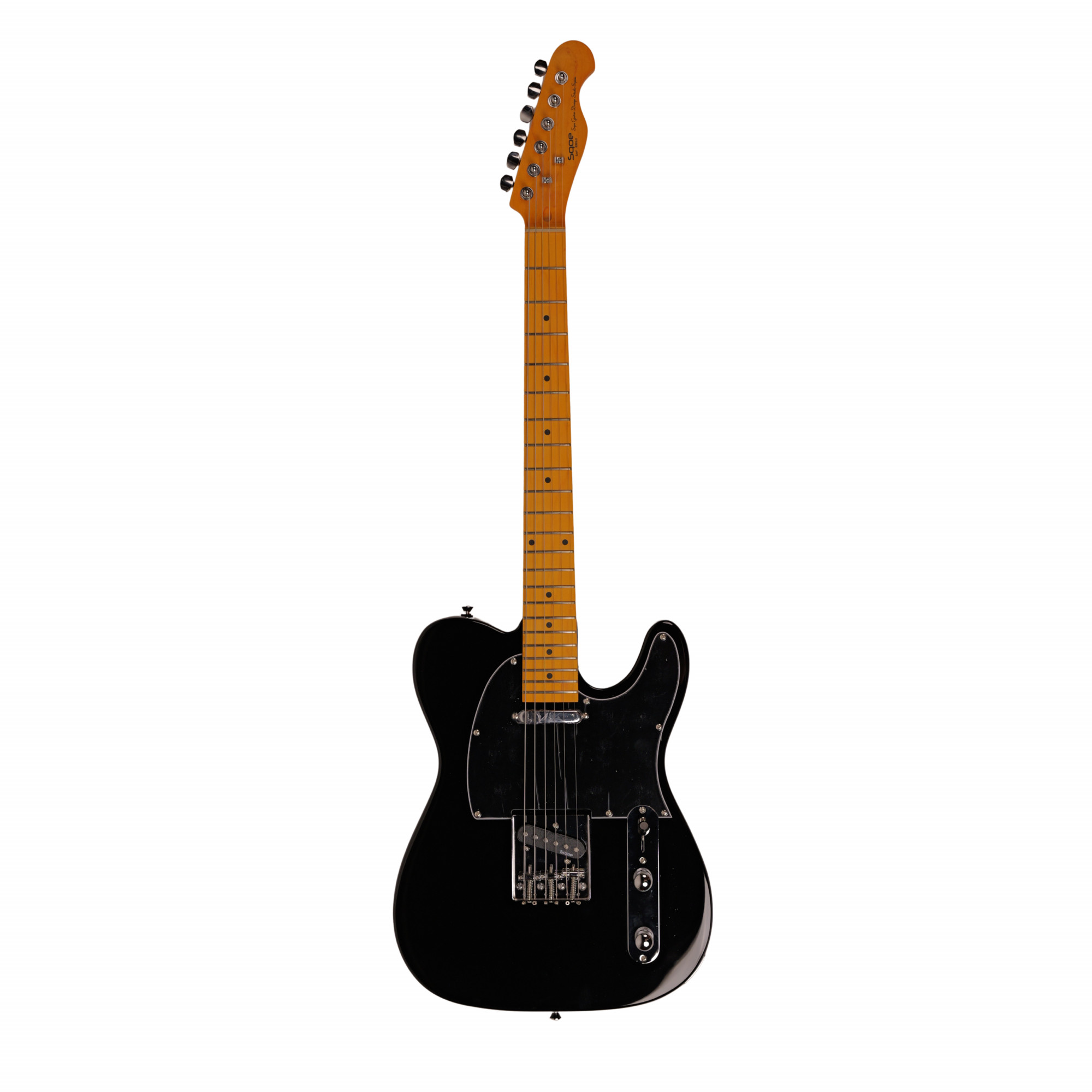 SQOE SETL250 - Tele Electric guitar - Pure Black