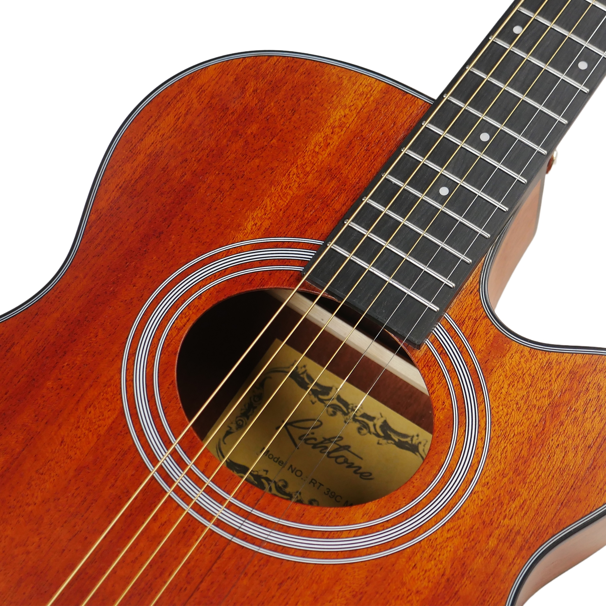 Richtone RT39C Slim all Mahogany cutaway guitar with fishman eq