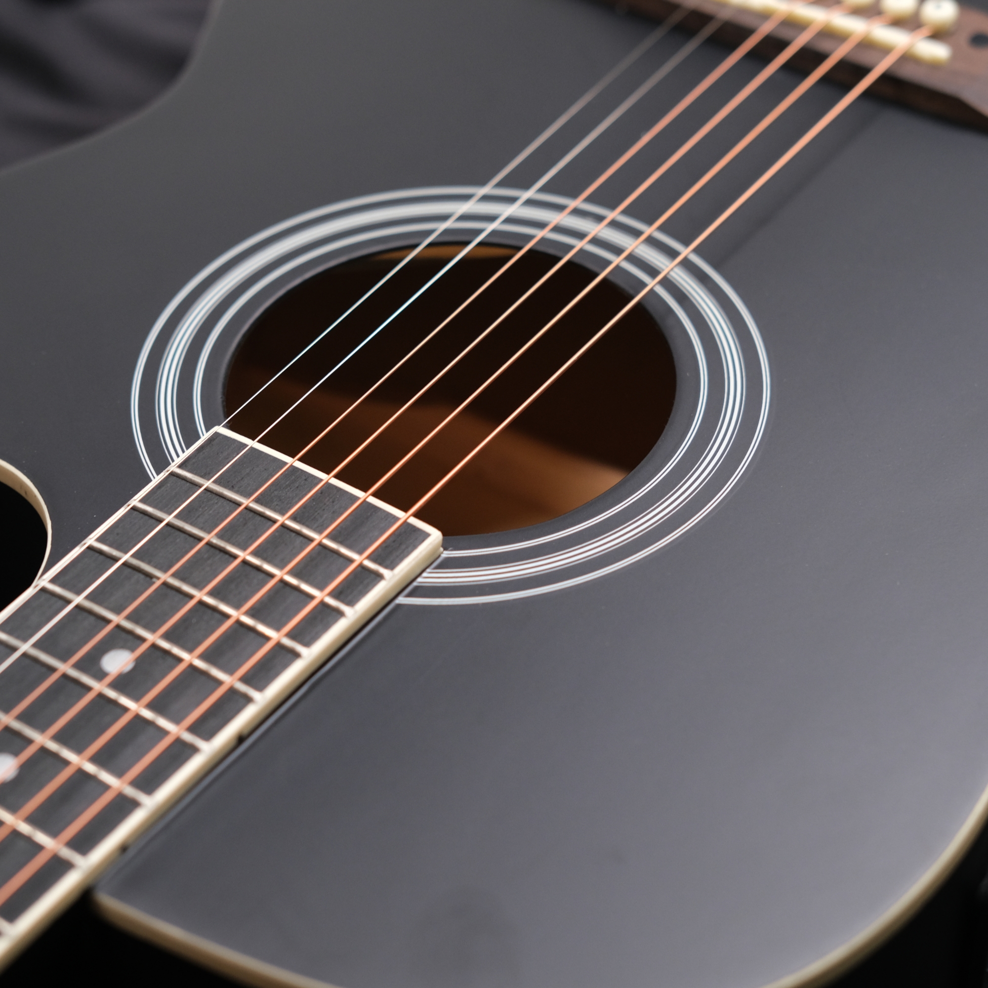 Richtone 39inch RT39CEQ 3 BAND EQ black matt cutaway guitar