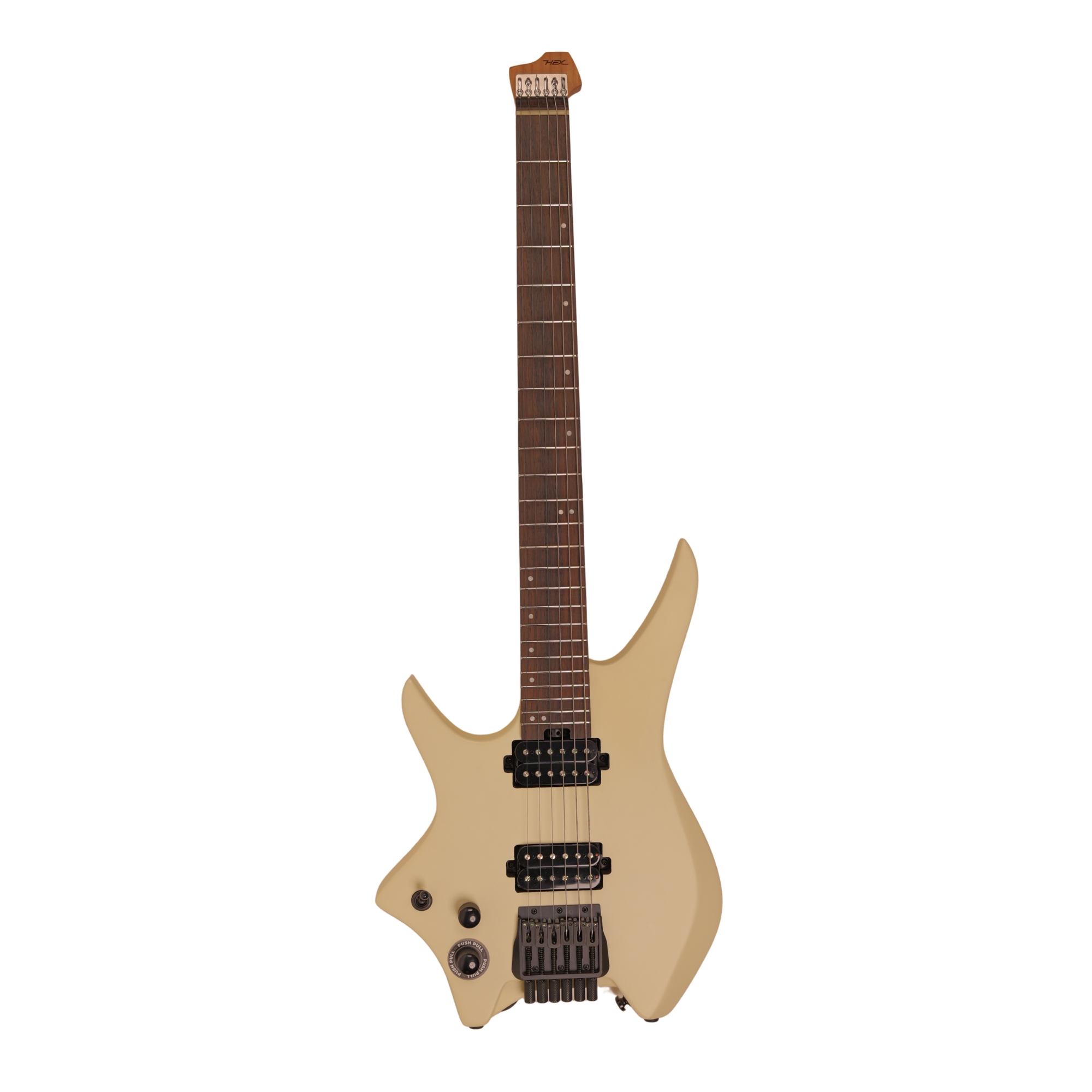 HEX N400L S IVORY WHITE LEFT HANDED - STAINLESS STEEL FRETS