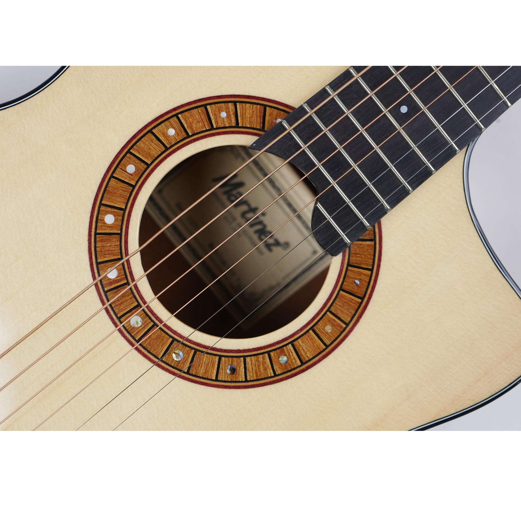 MARTINEZ M Pop Folk - natural cutaway acoustic guitar