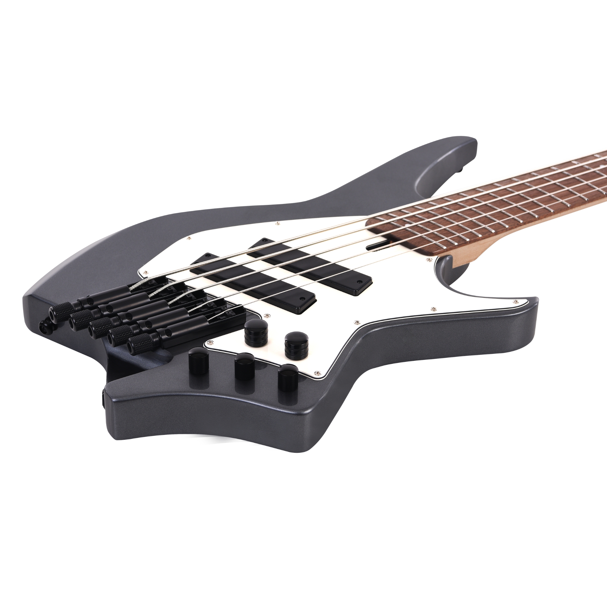 Hex NB505G GMG GUNMETAL GRAY Headless bass 5 string SS frets