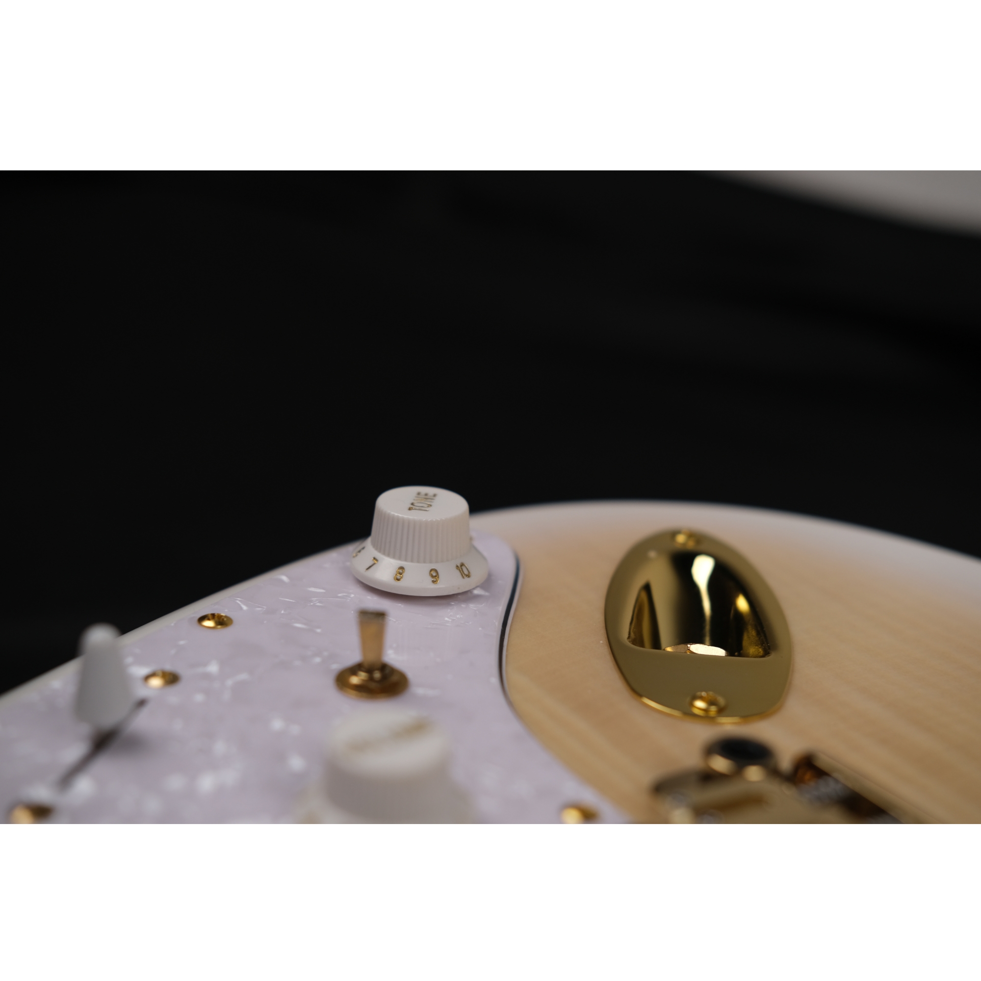 SQOE SEST900 alnico 5 HSS Flame maple top - Solar flare