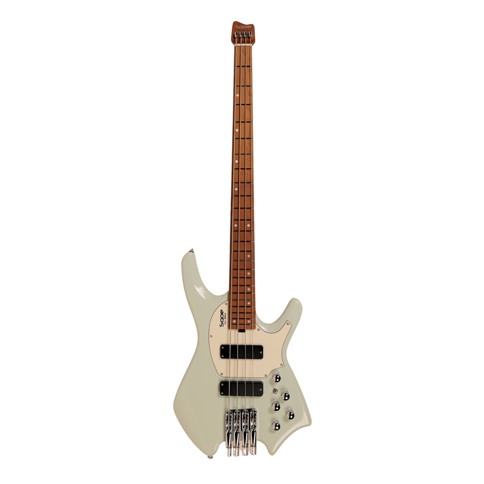 SQOE SBWT700 Surf Green 4-String Headless Electric Bass Roasted Maple India