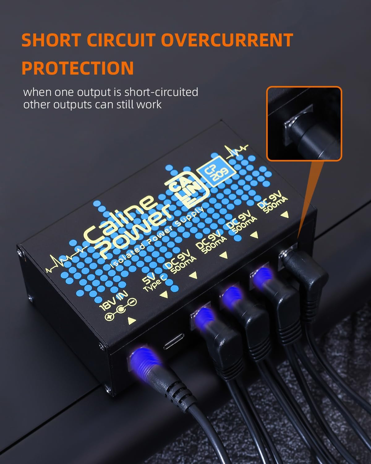 Caline CP-209 Mini Fully Isolated Pedalboard Power Supply