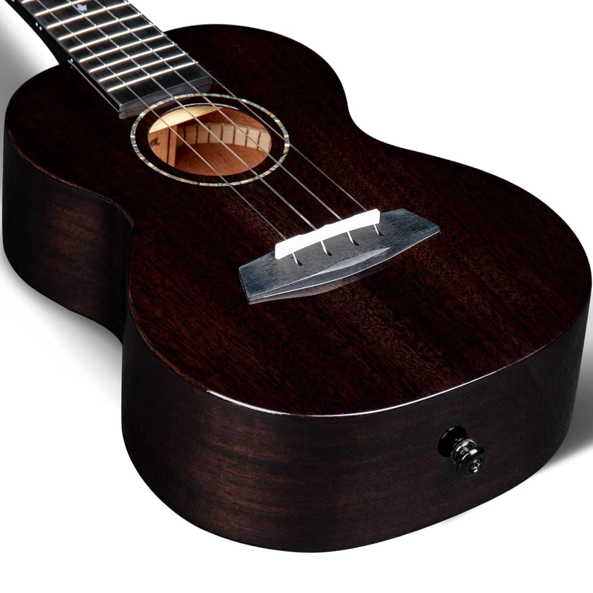 Enya EUT MAD Tenor Solid Mahogany Ukulele - Black