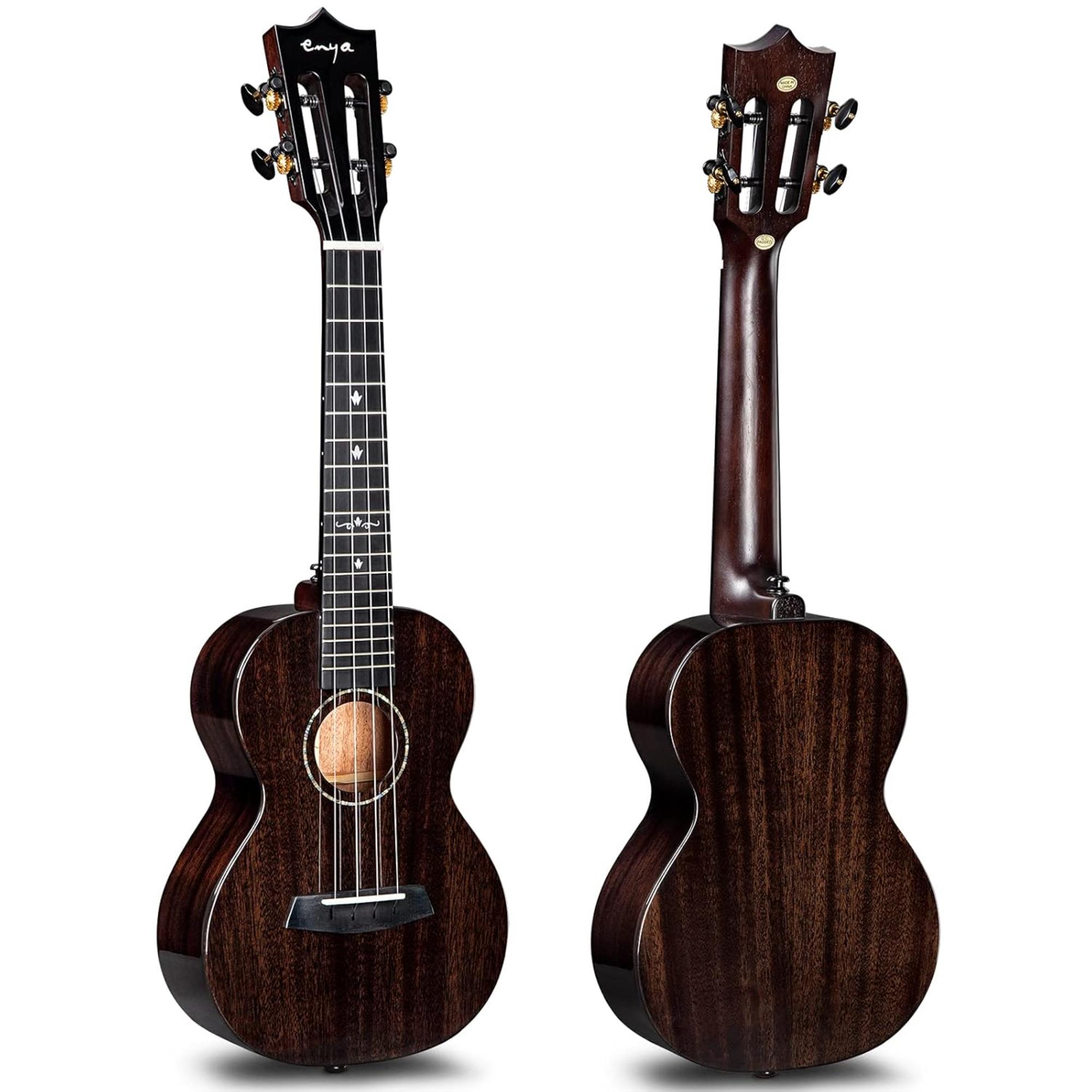 Enya EUT MAD Tenor Solid Mahogany Ukulele - Black