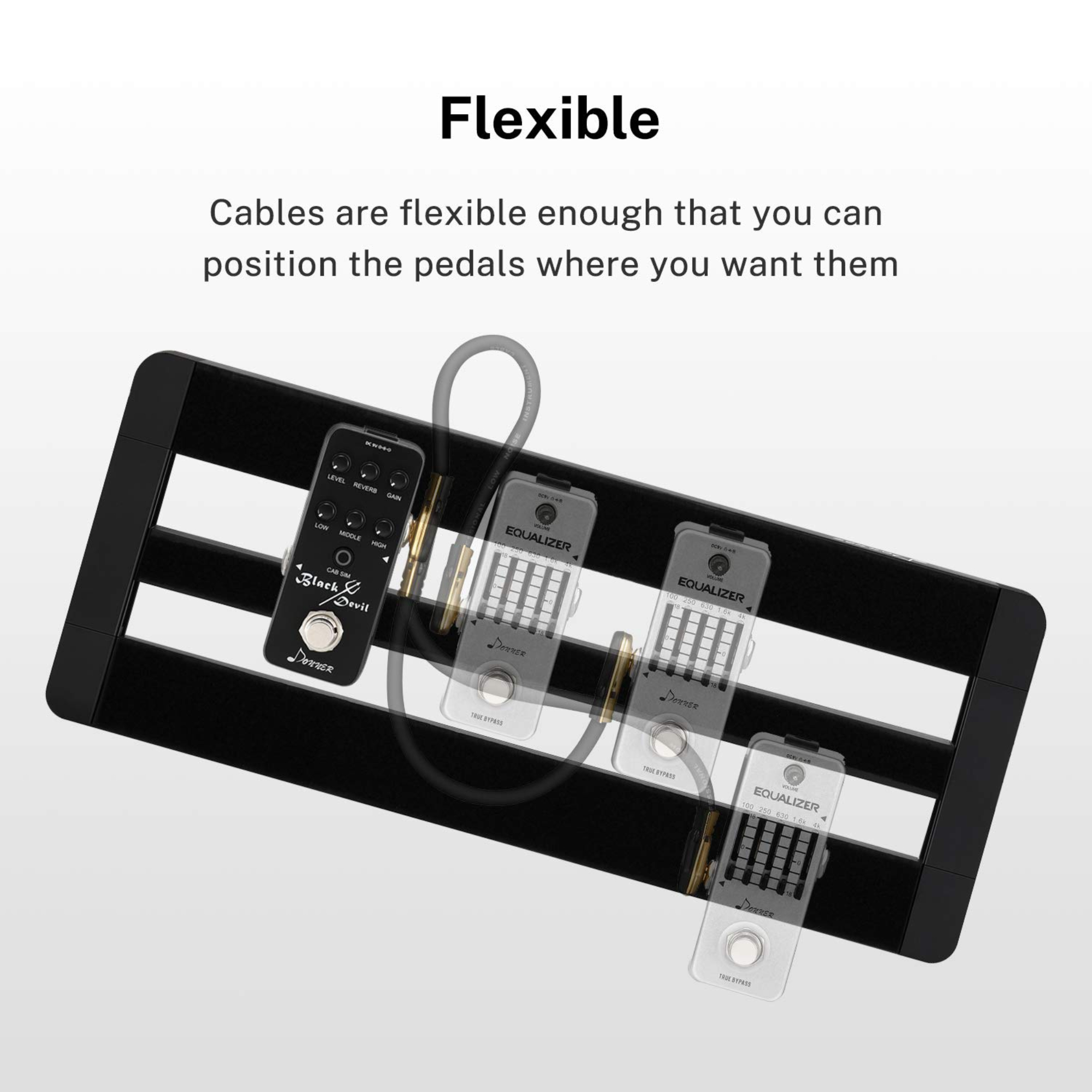Donner Pro Guitar Patch Cables Right Angle 6 Inch 15 cm 14 Instrument Cables for Effect Pedals 6 Pack